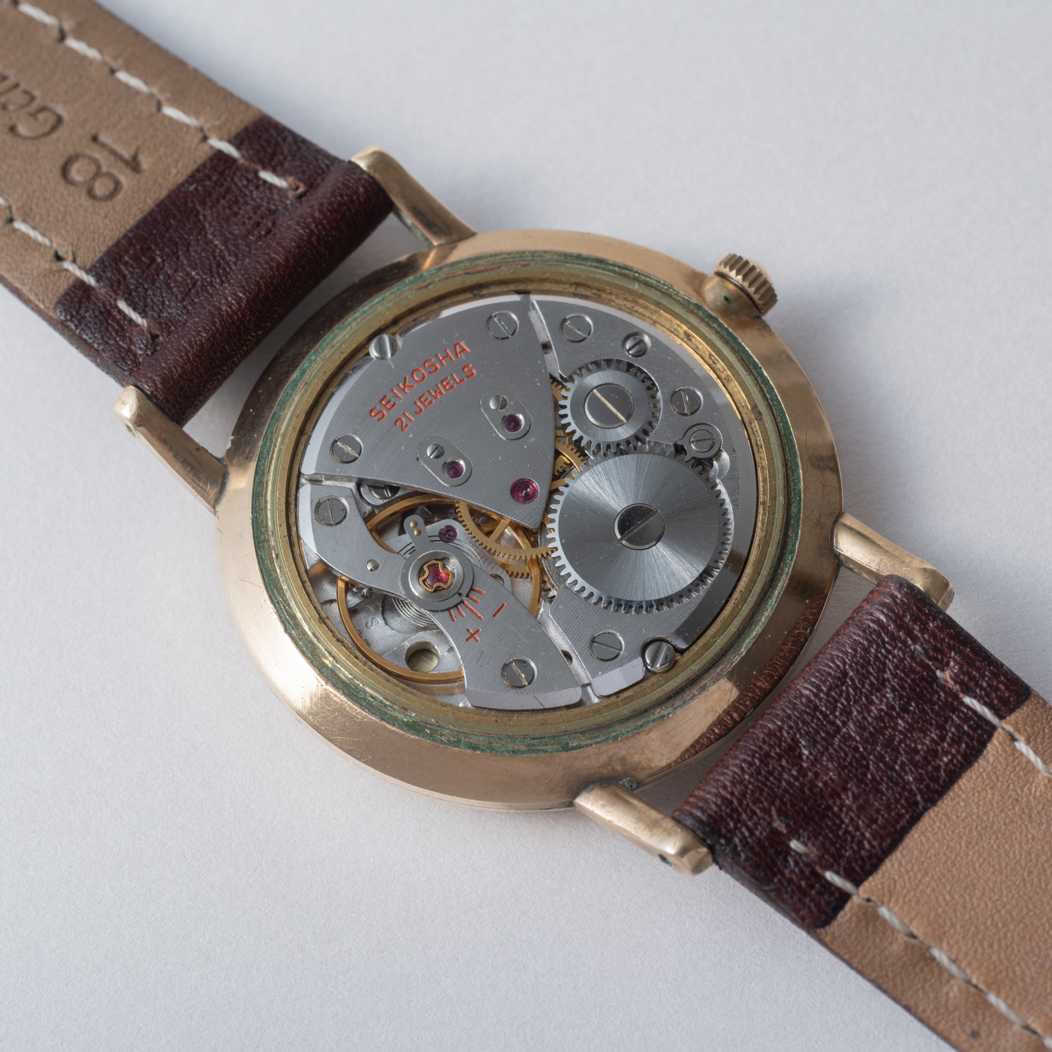 セイコー クロノス 1959年製 手巻き 金張りケース シルバーダイヤル