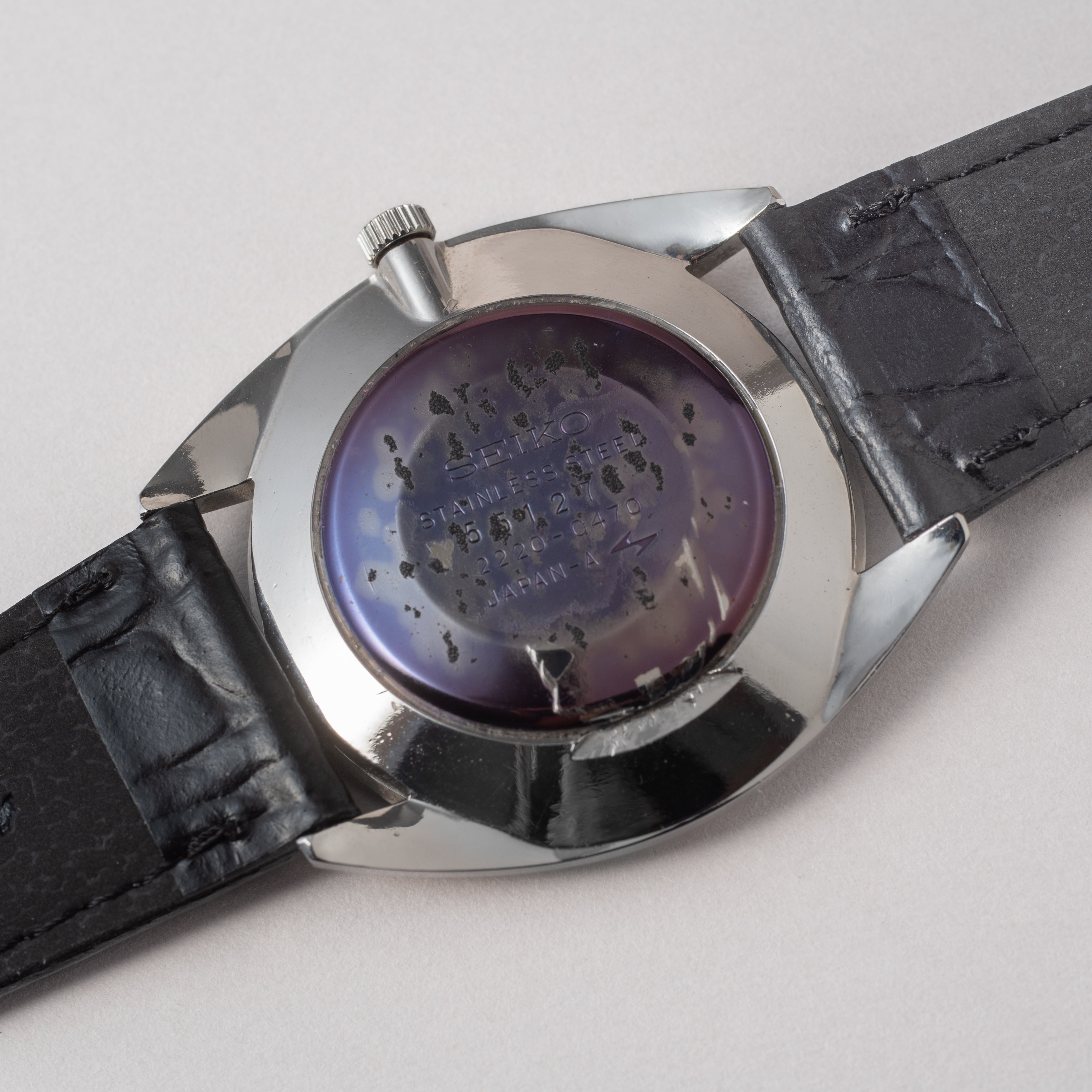 セイコー 1975年製 Ref.2220-0470 ブルーダイヤル Cライン 手巻き