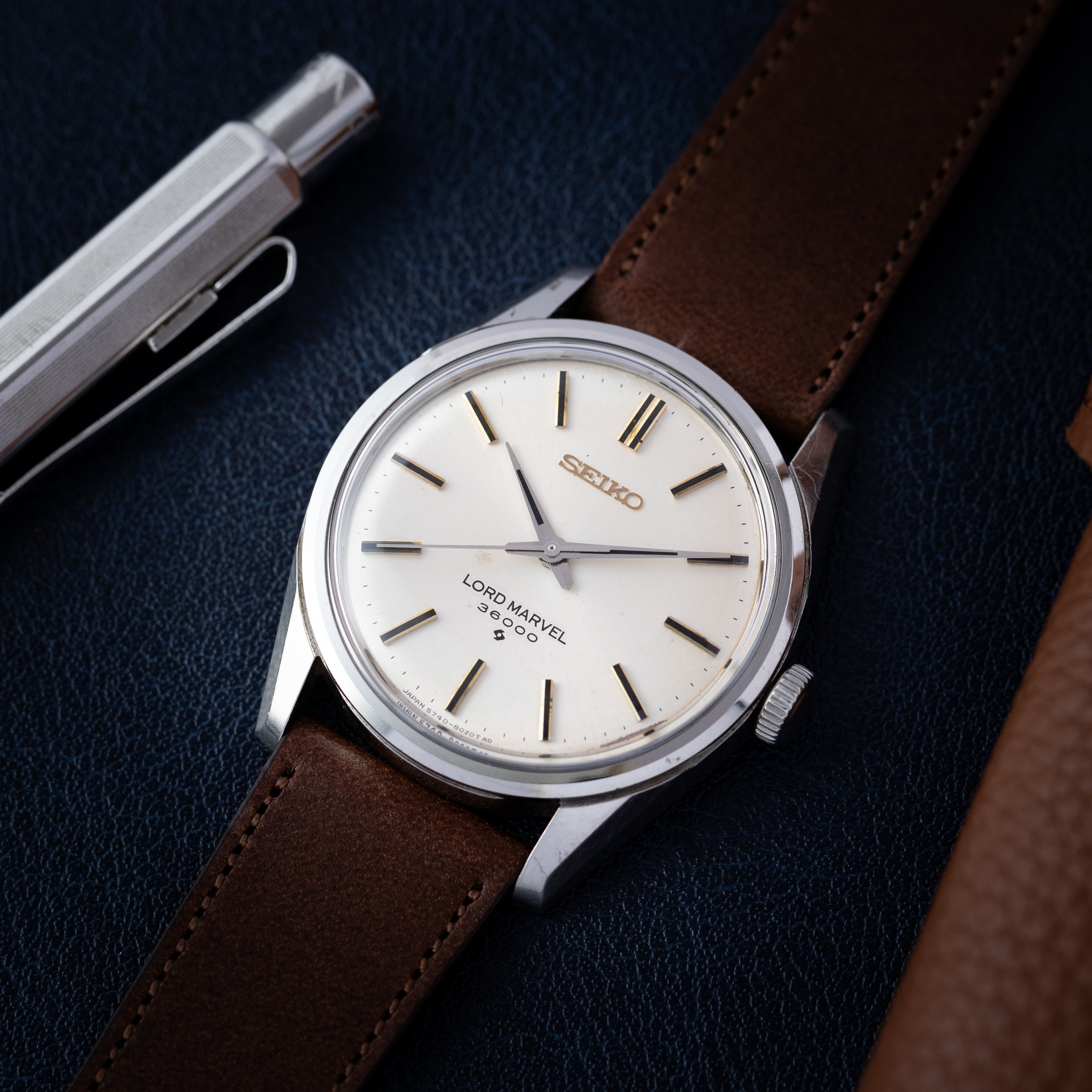 SEIKO セイコー ロードマーベル 36000 自動巻き ホワイト 腕時計約35cm