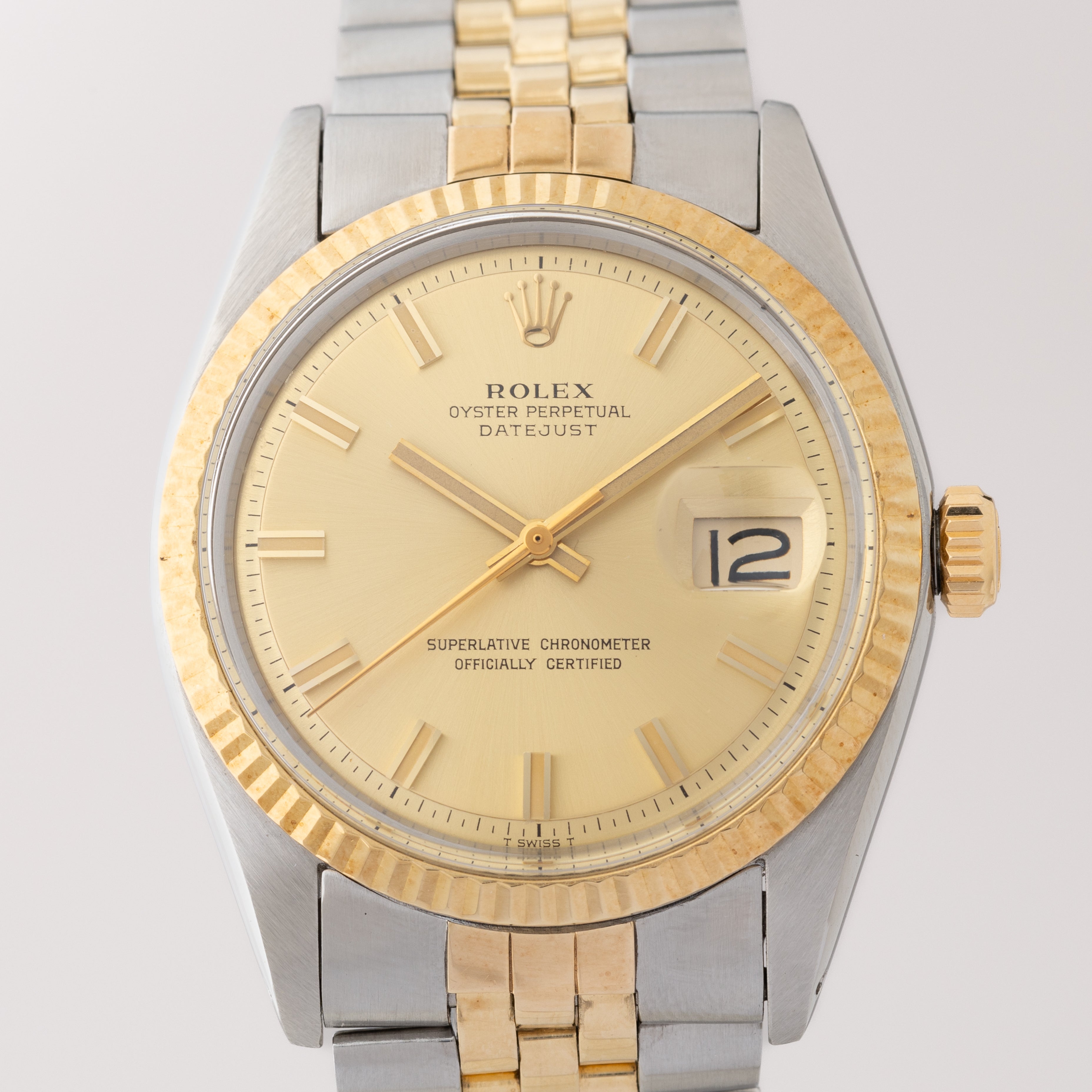 ロレックス デイトジャスト 1972年製 ワイドボーイ Ref.1601 コンビモデル