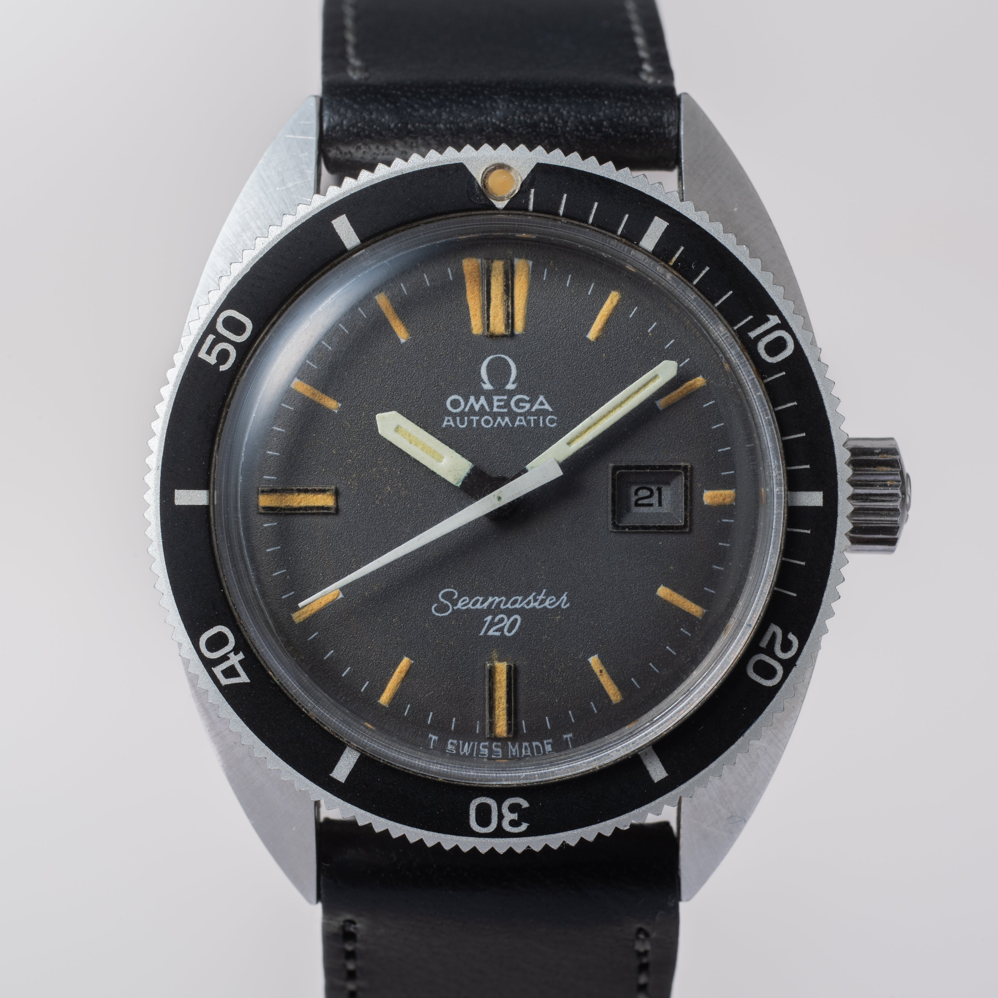 オメガ シーマスター120 グレーダイヤル ユニセックスサイズ 自動巻き 1970年製（昭和45年製）