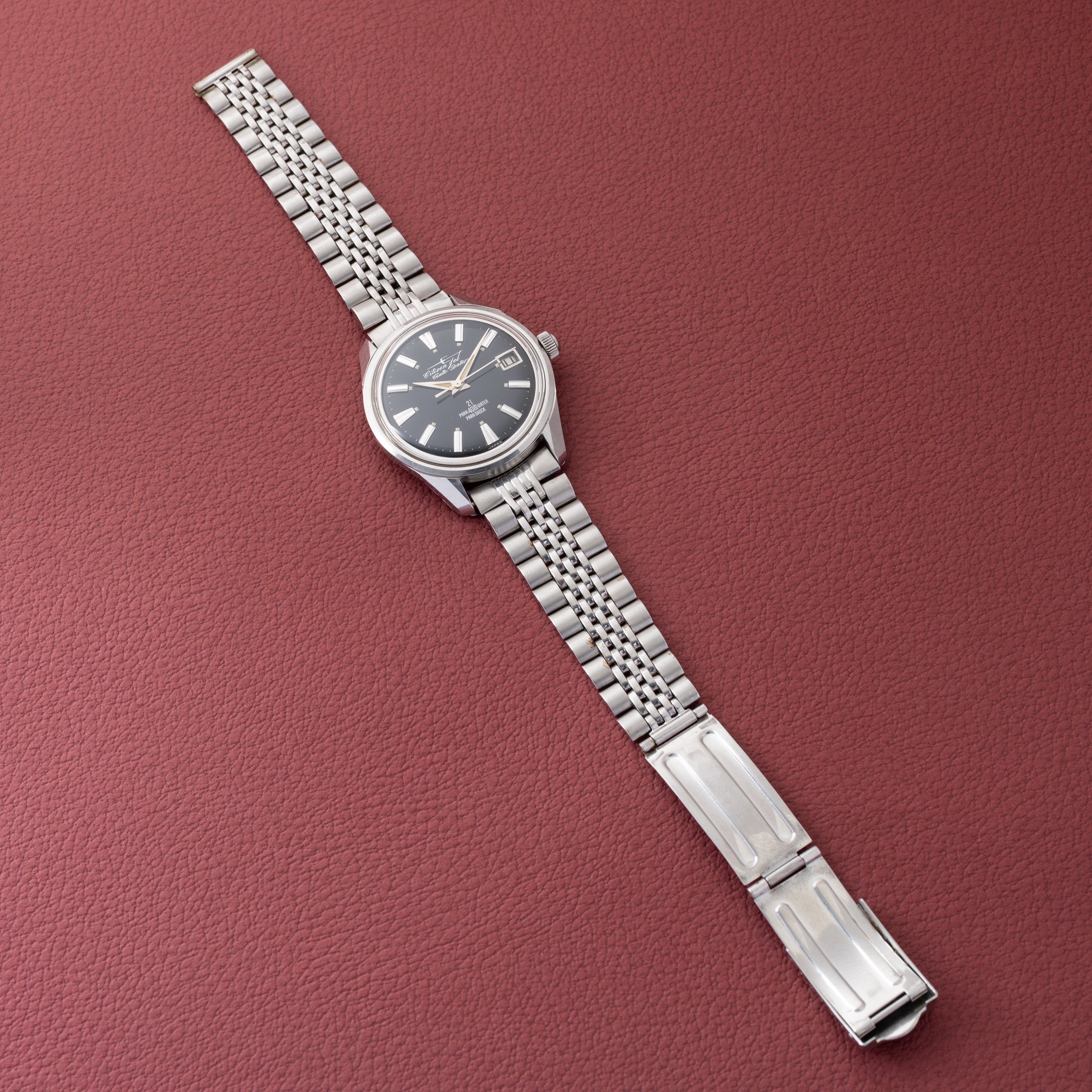 シチズン ジェット オートデーター オリジナルブラックダイヤル 1964年製 パラウォーター