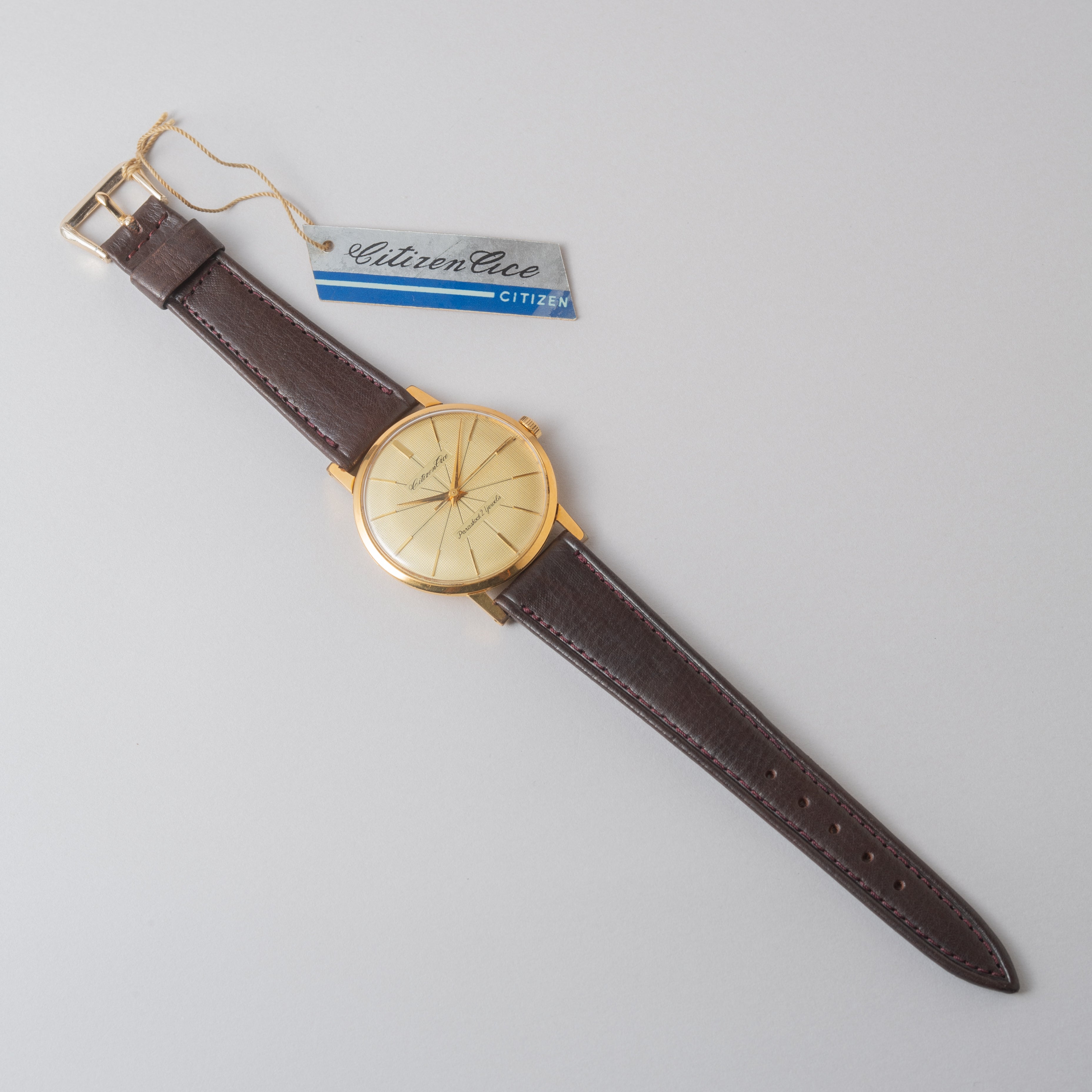 シチズン エース タグ付き美品 1962年製 オリジナル革ベルト尾錠 