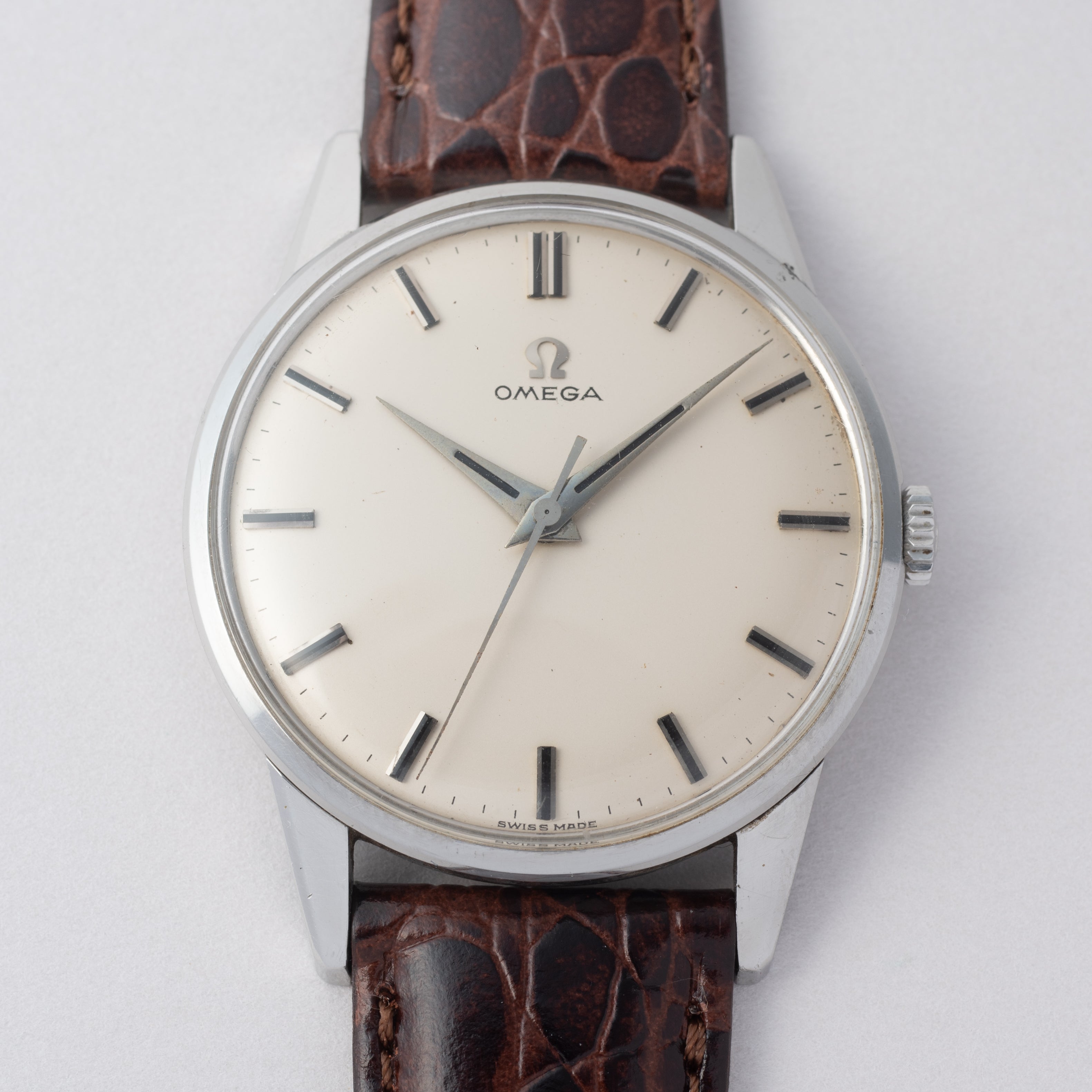 オメガ 30mmキャリバー Cal.285 アイボリーダイヤル 1960年製（昭和35年製）