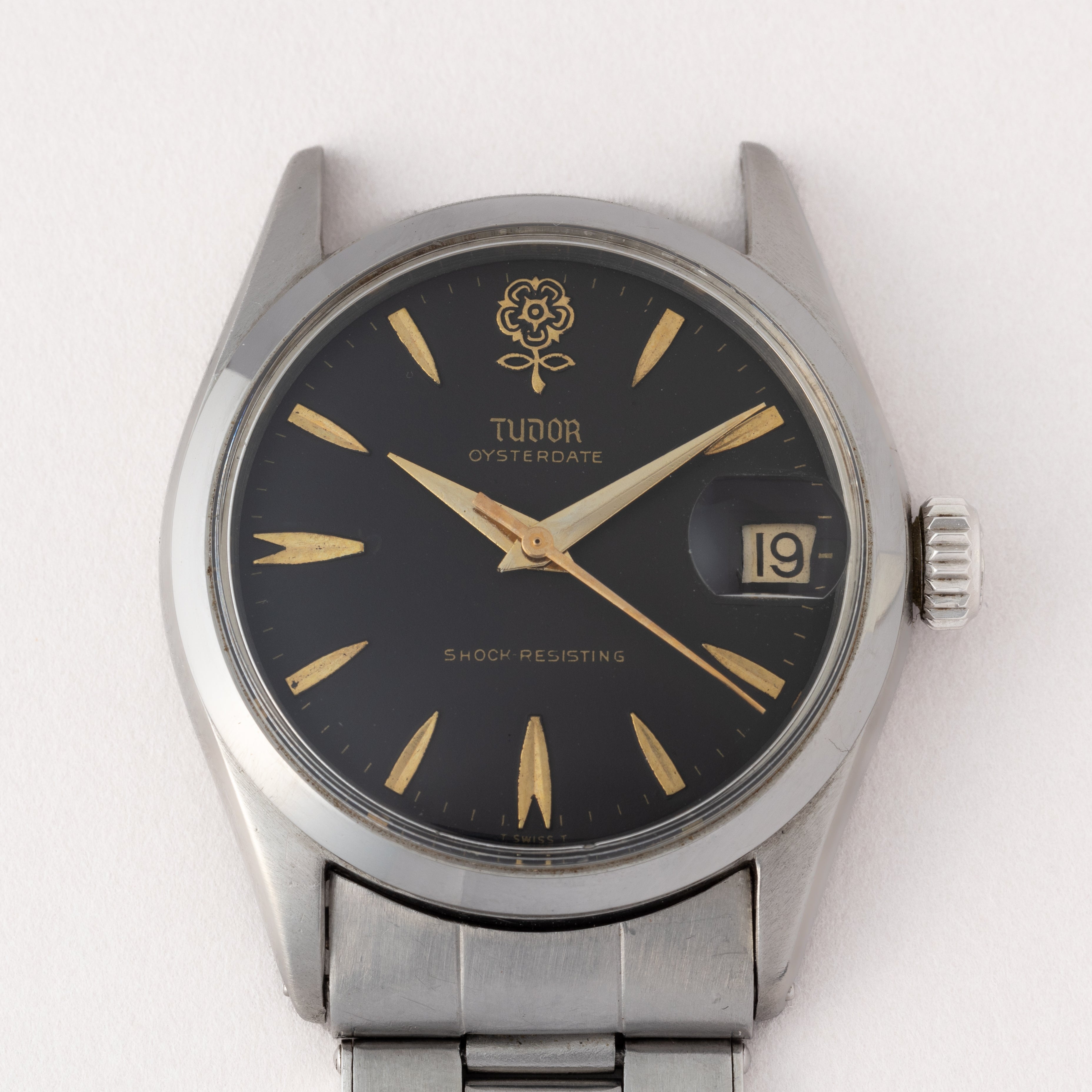 チューダー デカバラ オイスターデイト 1961年製 Ref.7974 ROLEXリベットブレス ブラックリダンダイヤル
