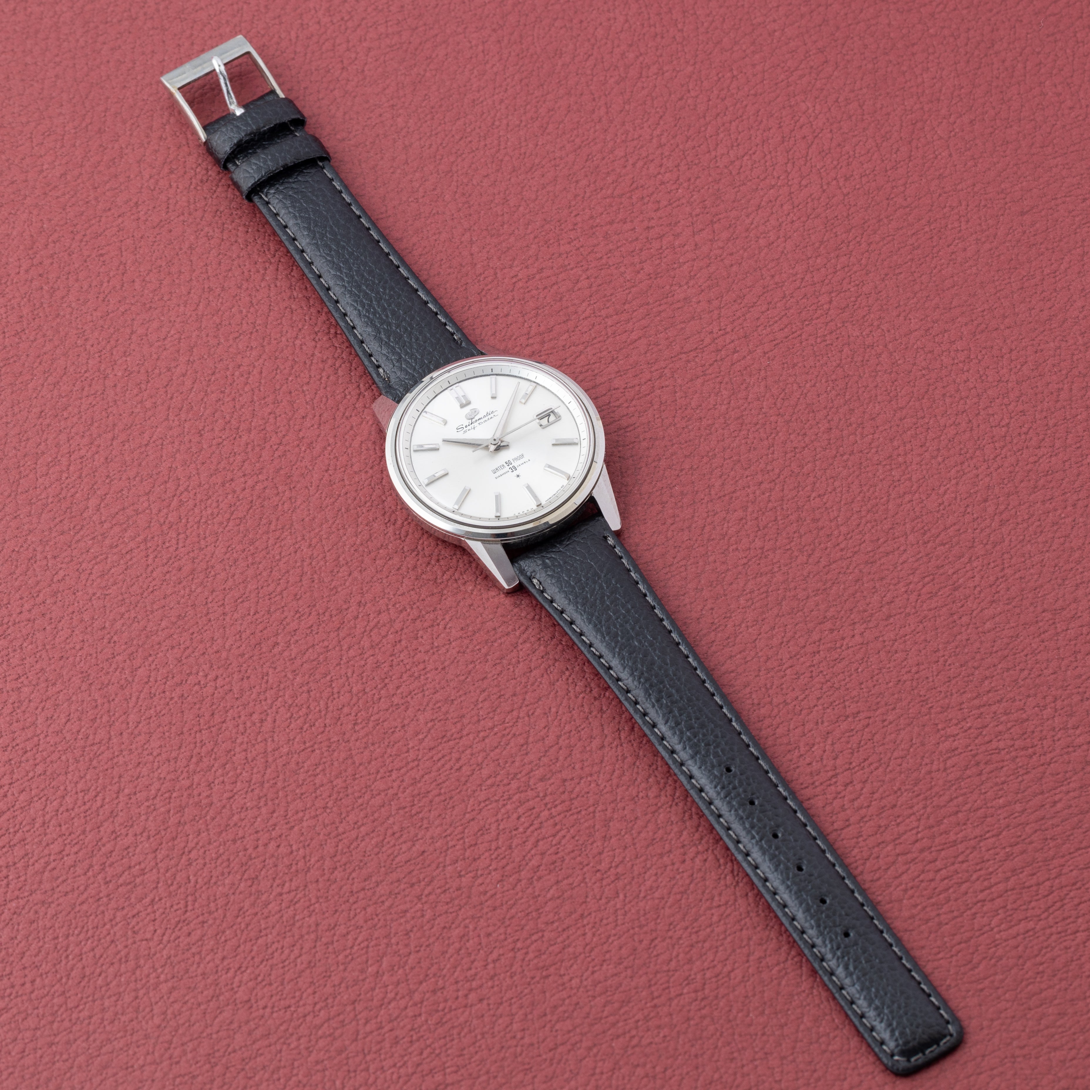 セイコーマチック セルフデーター 1960年代製 Ref.J13060 箱,純正尾錠付き