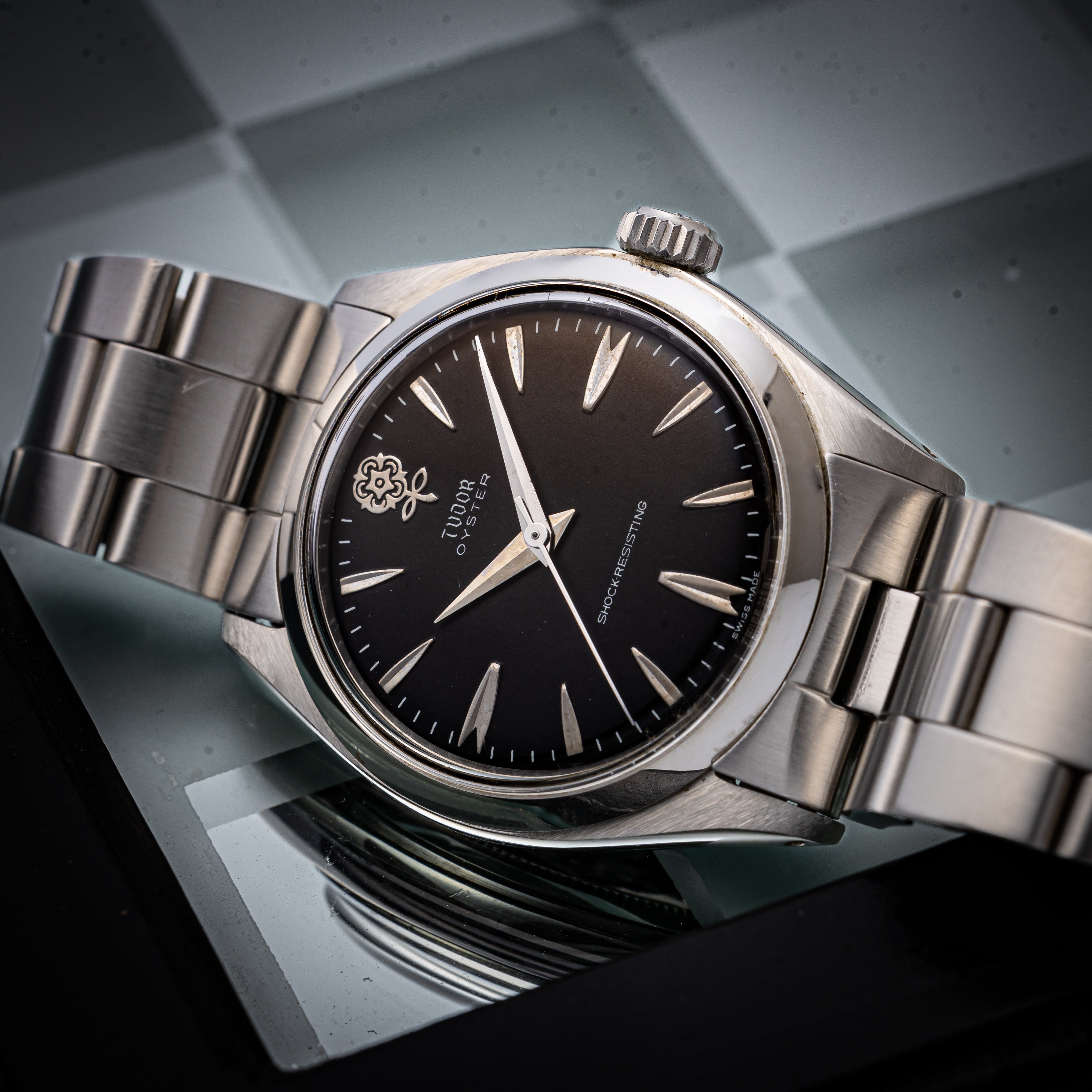 TUDOR チュードル デカバラ オイスター 7934 腕時計 デカ薔薇 メンズ 