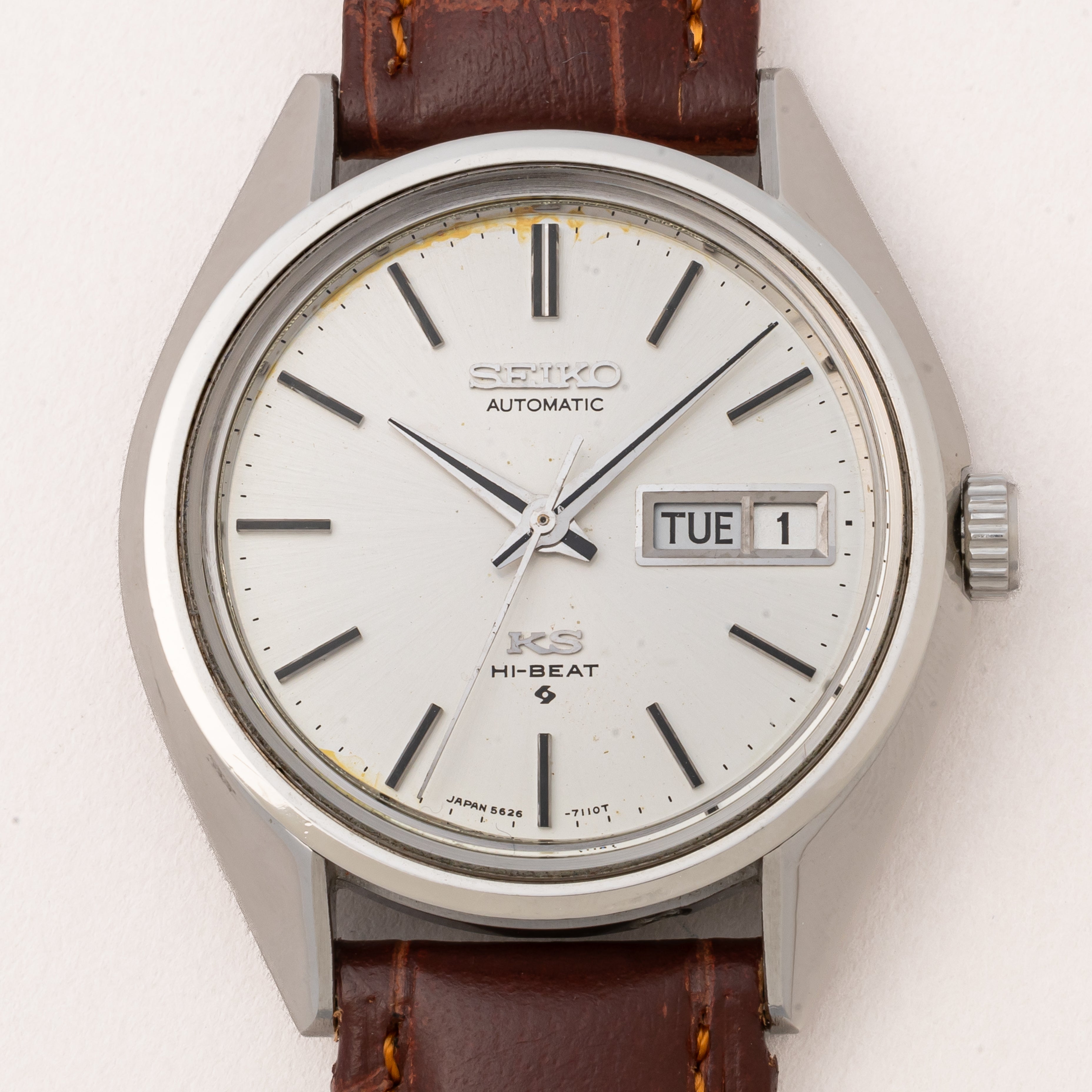 腕時計(アナログ)OH済　キングセイコー　1971年製　5626-7110　 KS尾錠付き　自動巻
