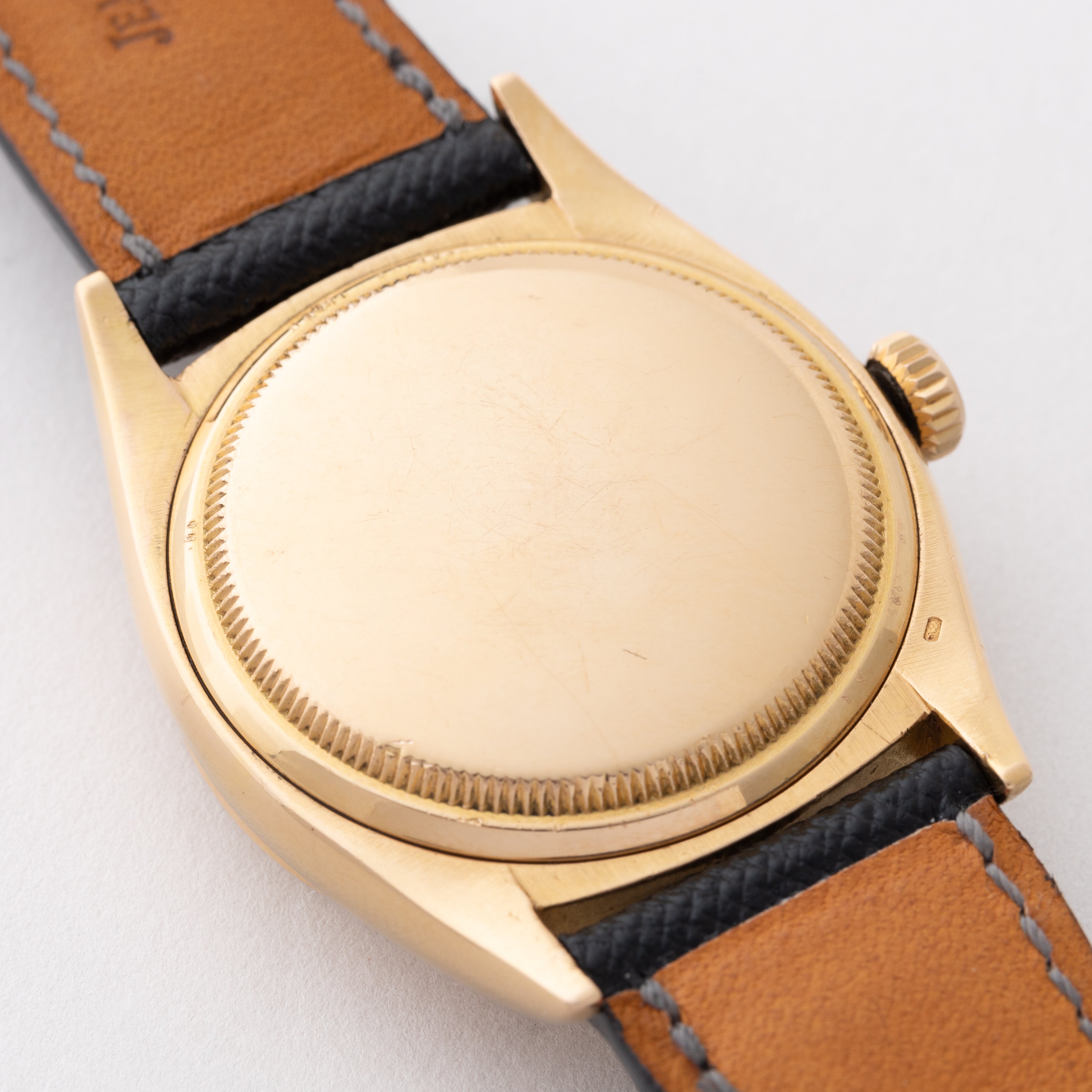 ロレックス デイトジャスト36 ビッグバブル Ovettone Ref.6305 18金無垢 1950年代製