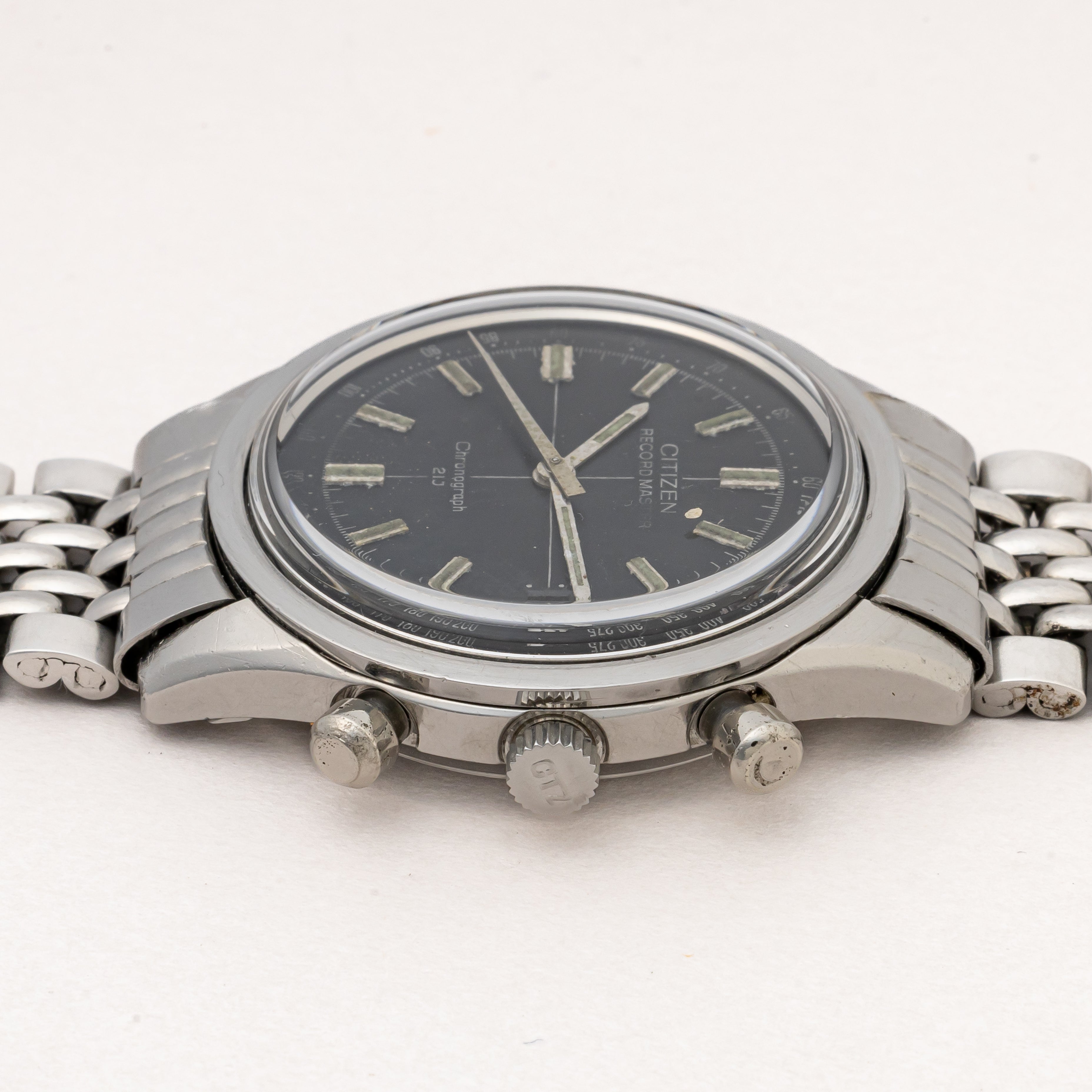 シチズン レコードマスター 1973年製 手巻き ブラックダイヤル