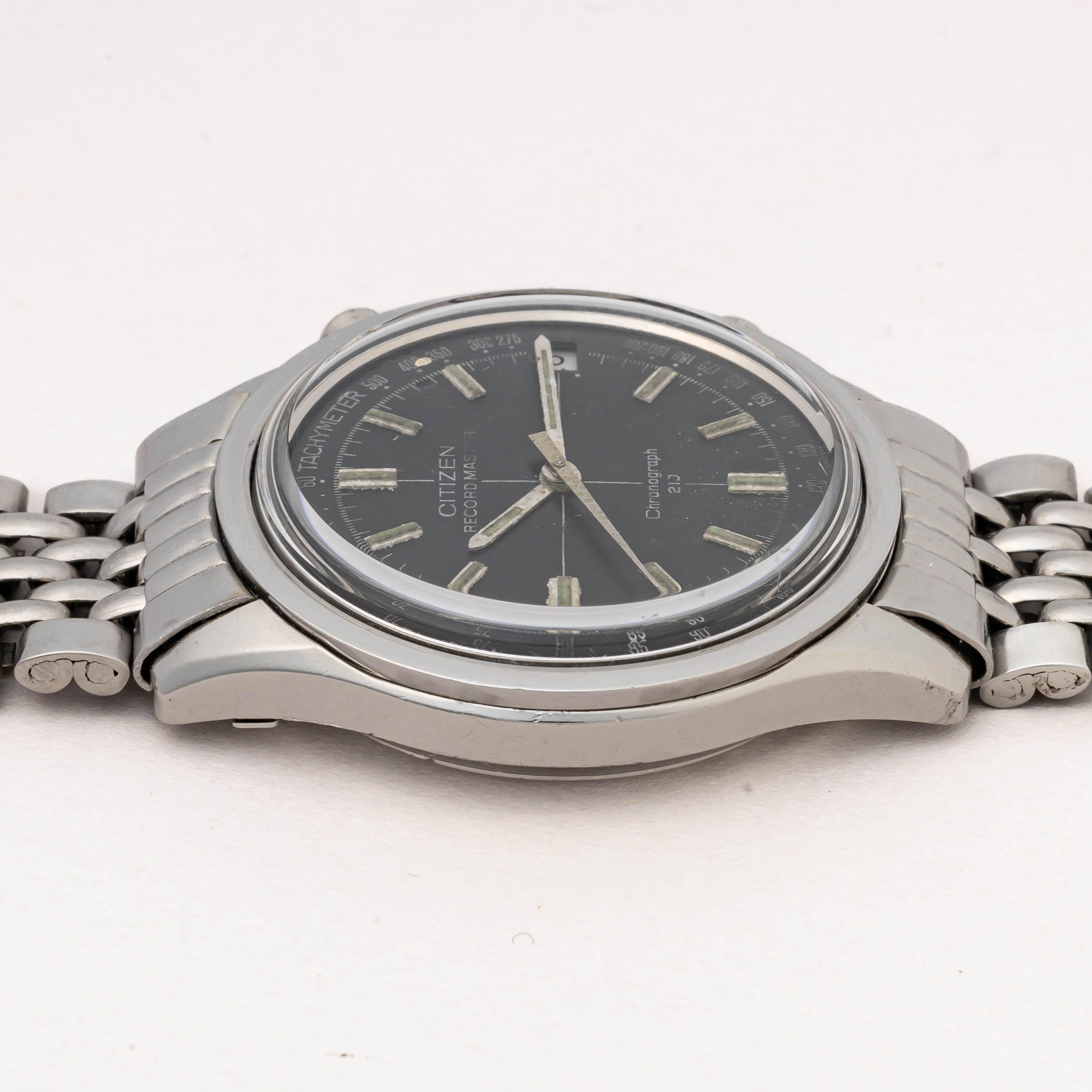 シチズン レコードマスター 1973年製 手巻き ブラックダイヤル