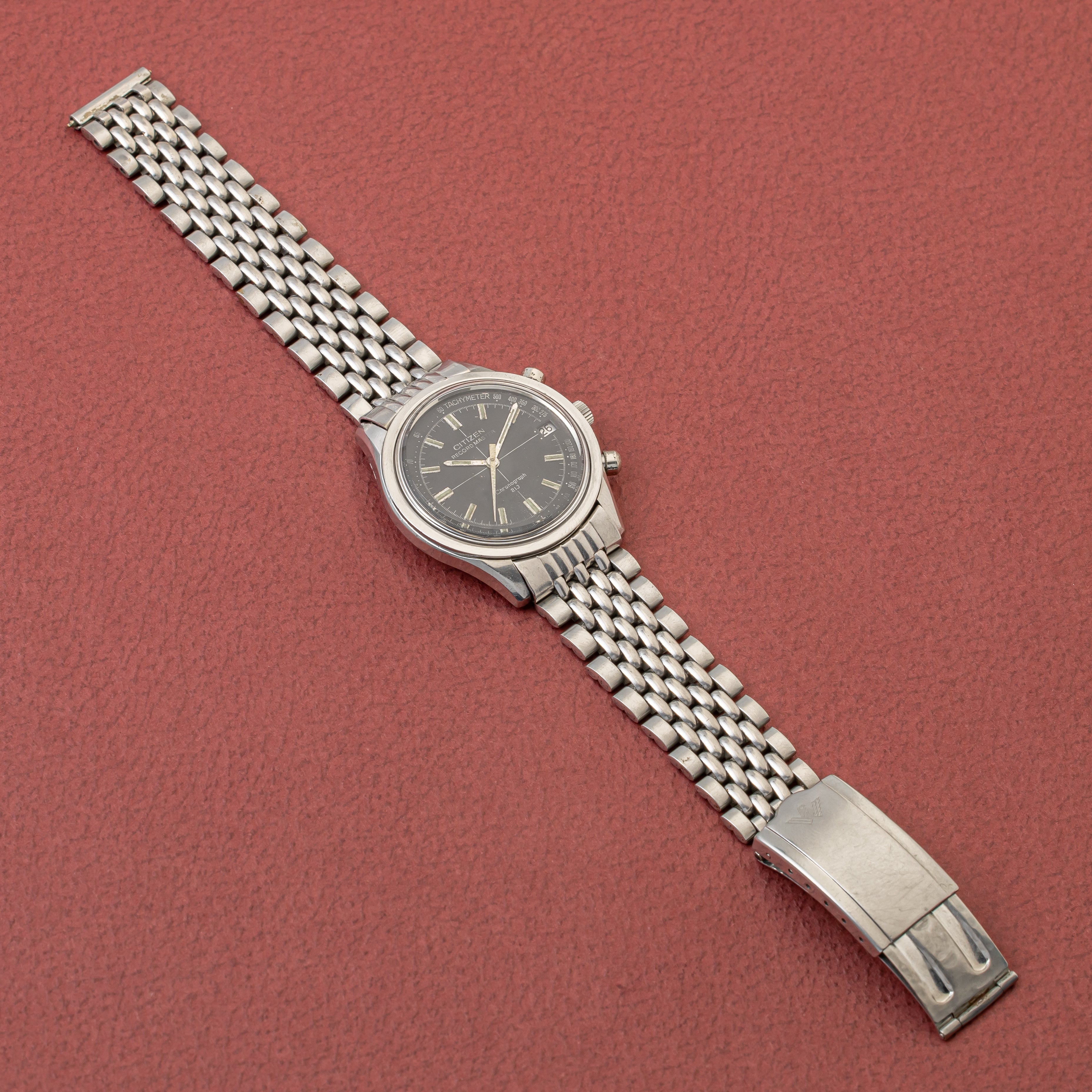 シチズン レコードマスター 1973年製 手巻き ブラックダイヤル