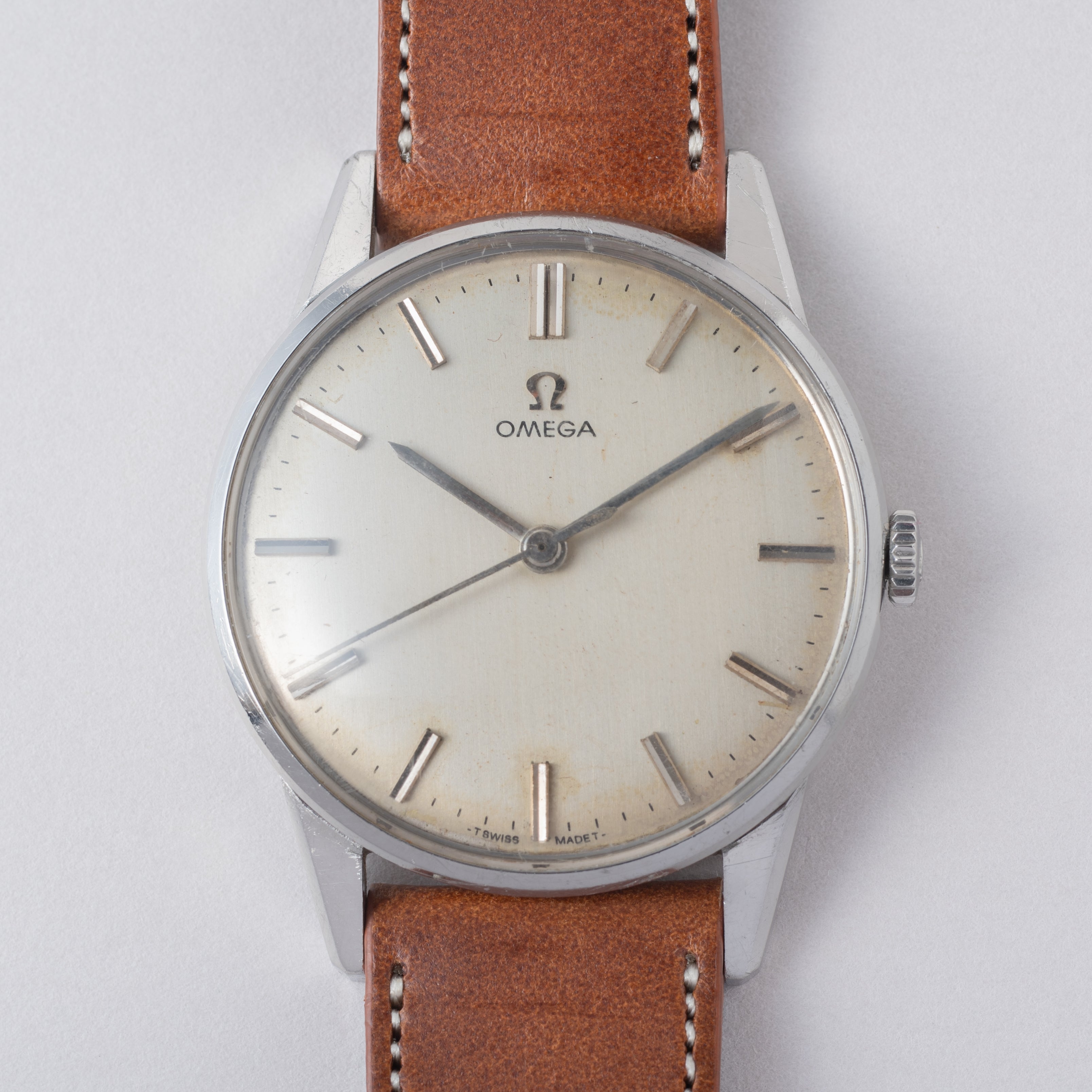 オメガ 30mmキャリバー Cal.286 シルバーダイヤル 1961年製 手巻き