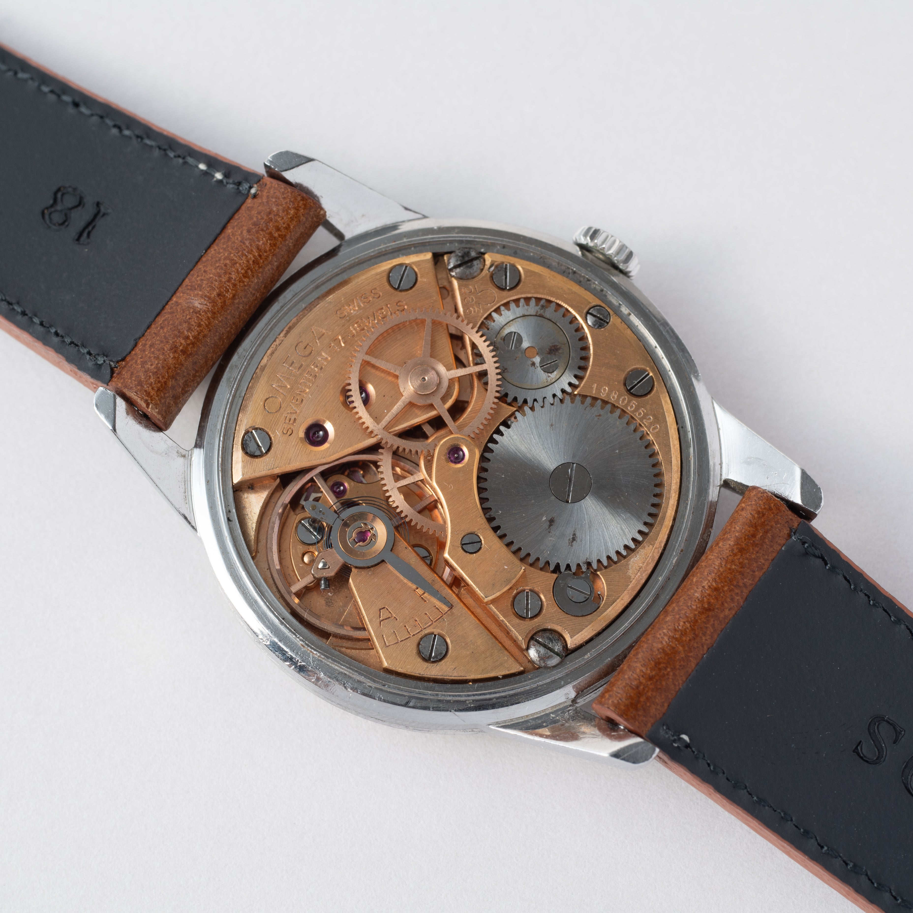 オメガ 30mmキャリバー Cal.286 シルバーダイヤル 1961年製 手巻き