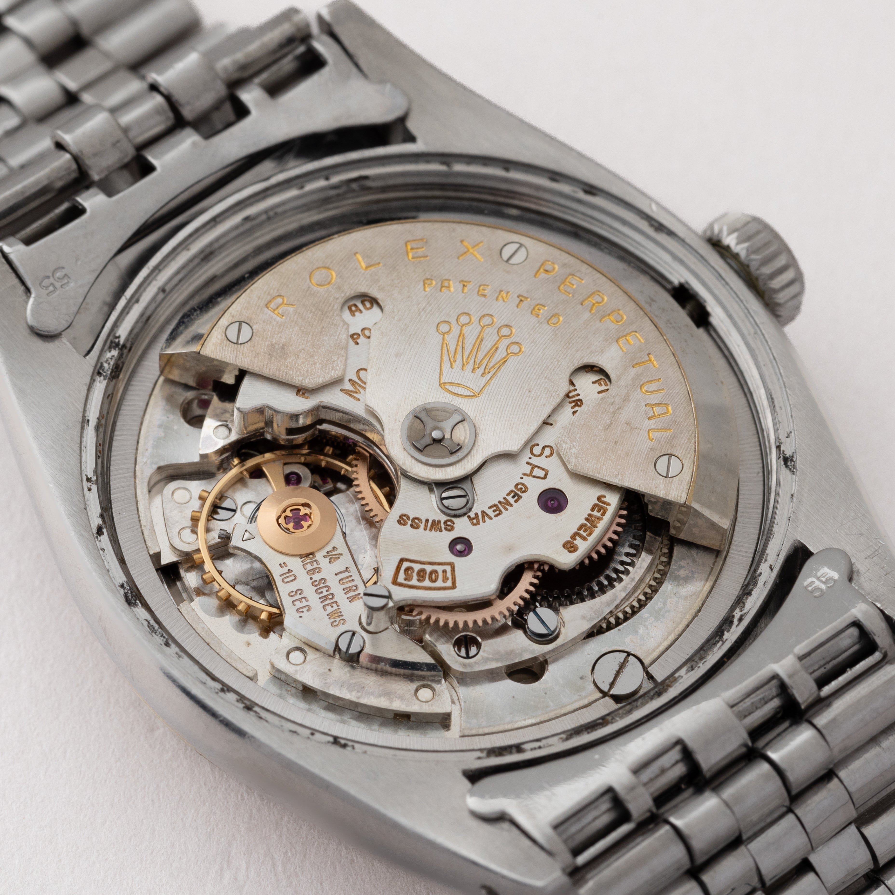 ロレックス デイトジャスト 1959年製 Ref.6605 シルバーダイヤル 剣針