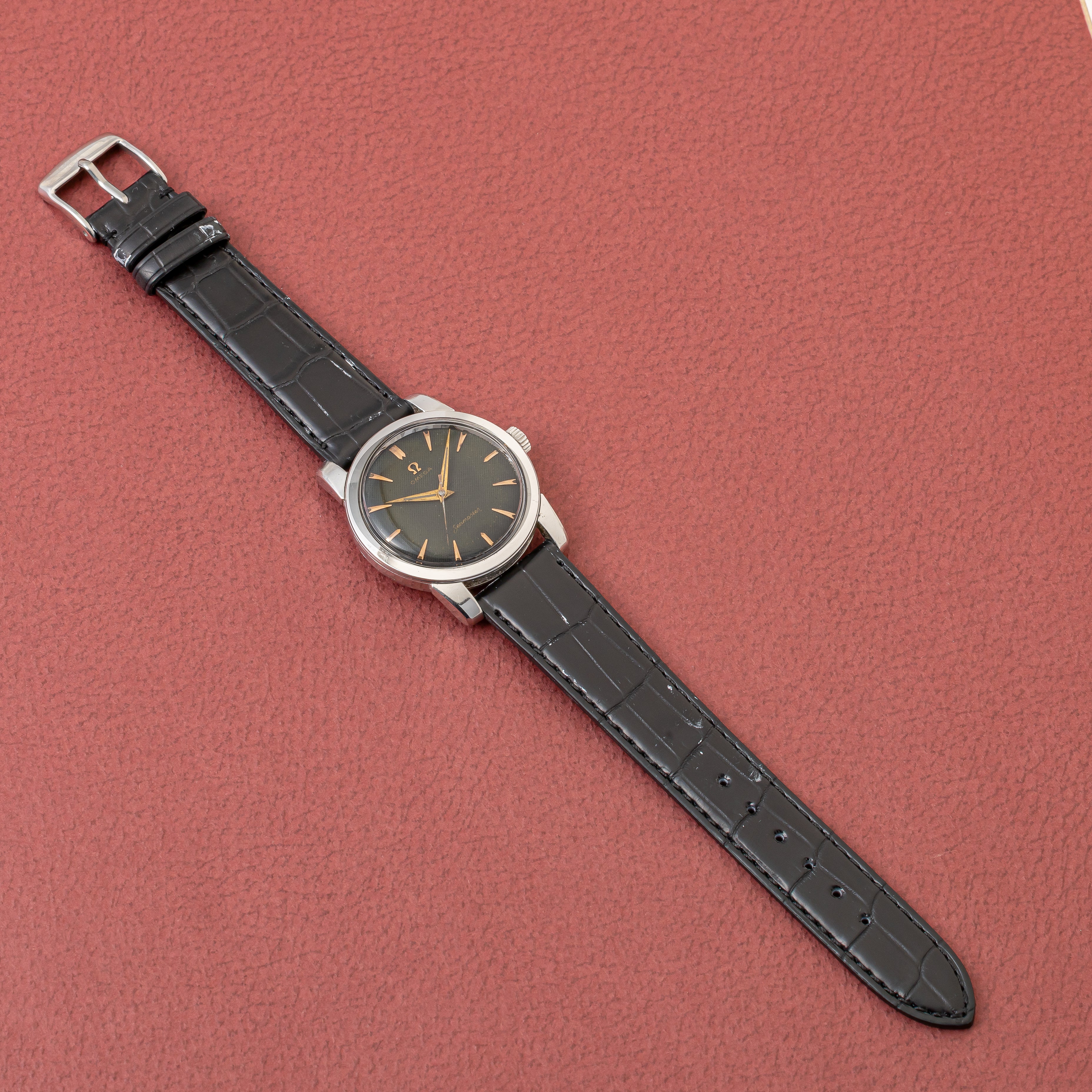 オメガ シーマスター ギョウシェブラックダイヤル 1953年頃 手巻 Cal.420 2759-2SC