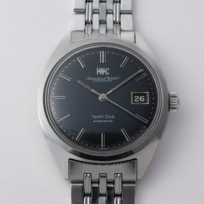 IWC ヨットクラブ 1966年製 ブラックダイヤル 純正ゲイフレアーブレス Cal.8541