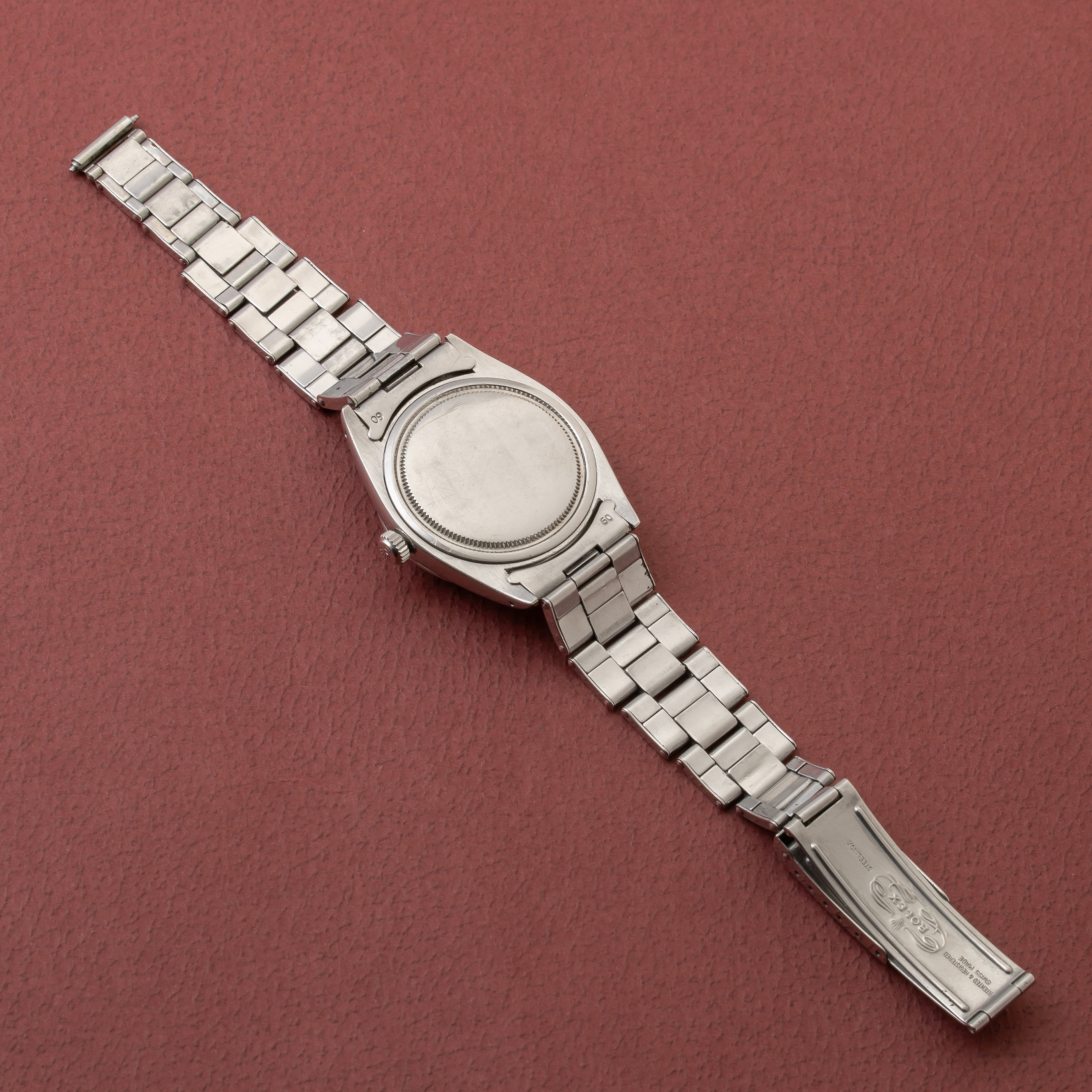 ロレックス 1961年製 オイスターデイト ブラックギルトダイヤル Ref.6694