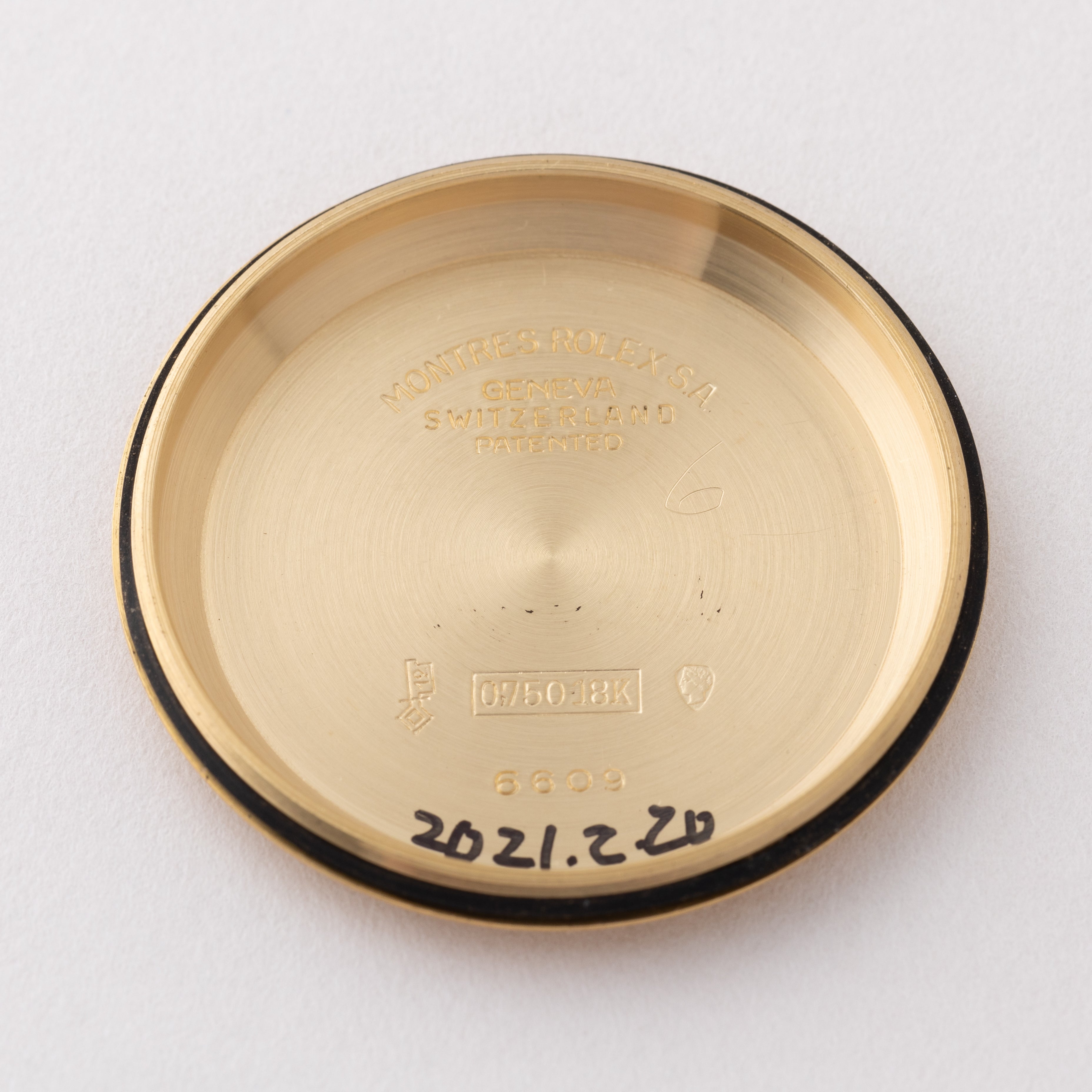 ロレックス サンダーバード 1957年製 Ref.6609 18KYG 赤黒カレンダー