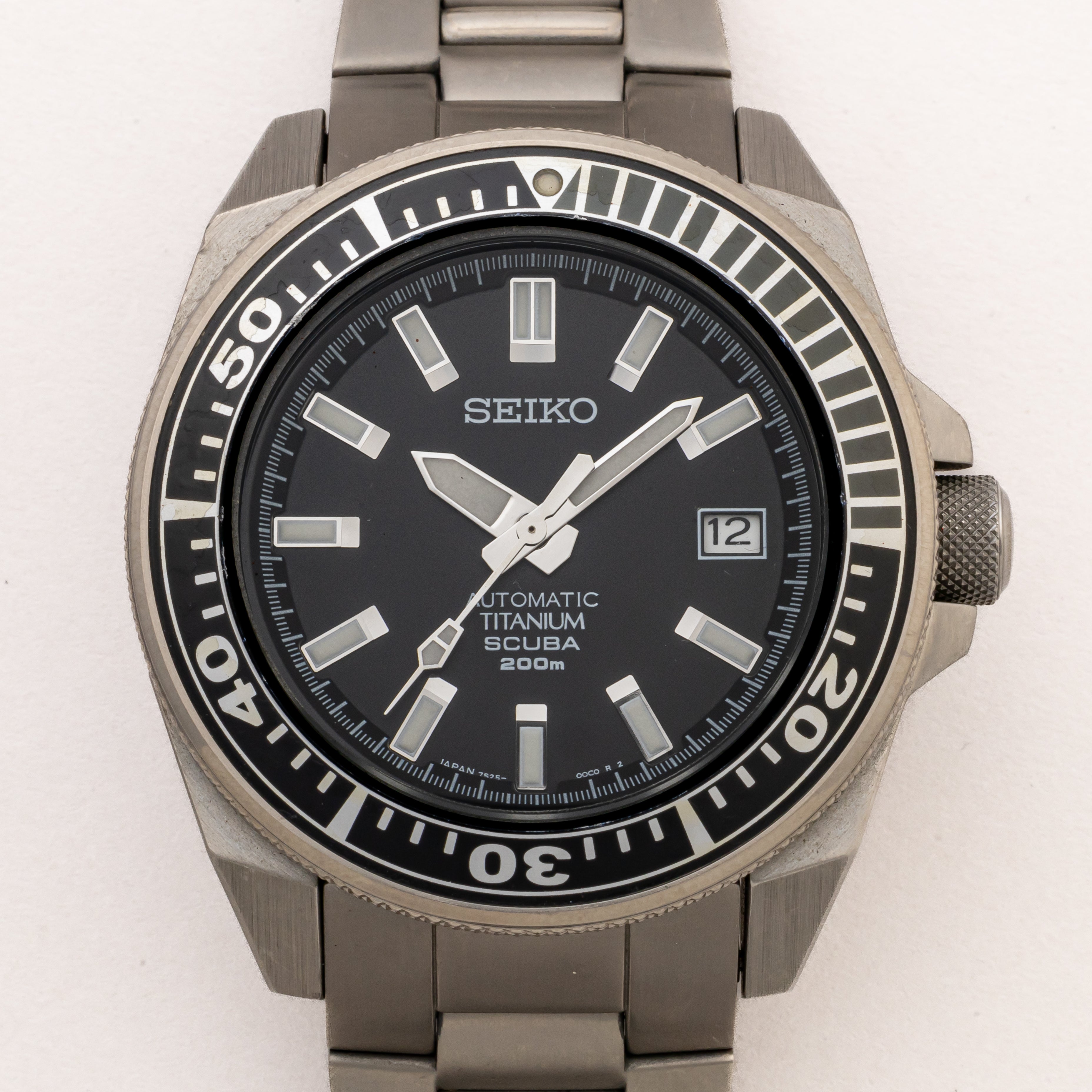 セイコー ダイバー 200m ブラックサムライ チタン 2004年製 Ref.7S25-00D0