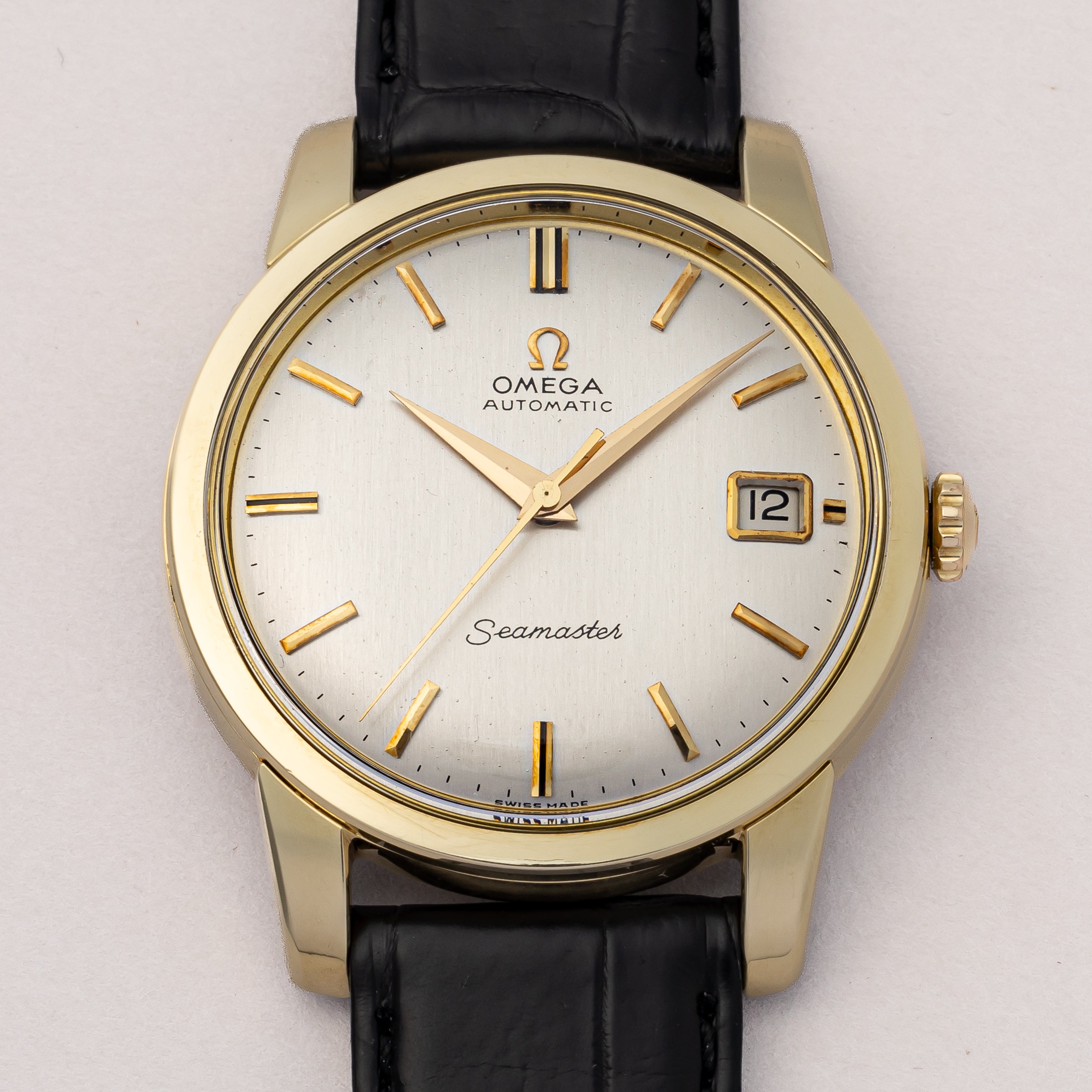 オメガ シーマスター トップゴールド 1963年製 Ref.166011 純正ベルト、尾錠付き