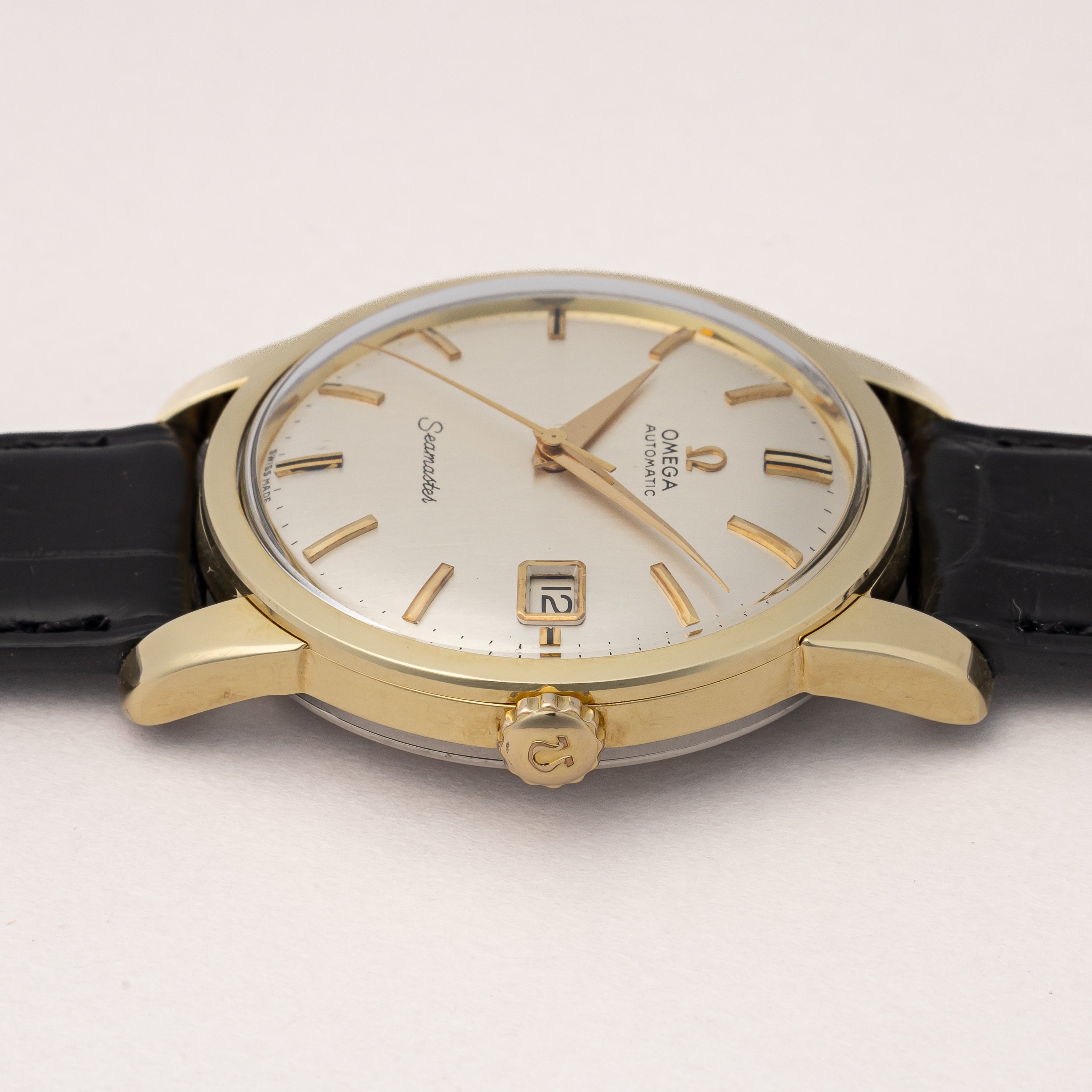 オメガ シーマスター トップゴールド 1963年製 Ref.166011 純正ベルト、尾錠付き
