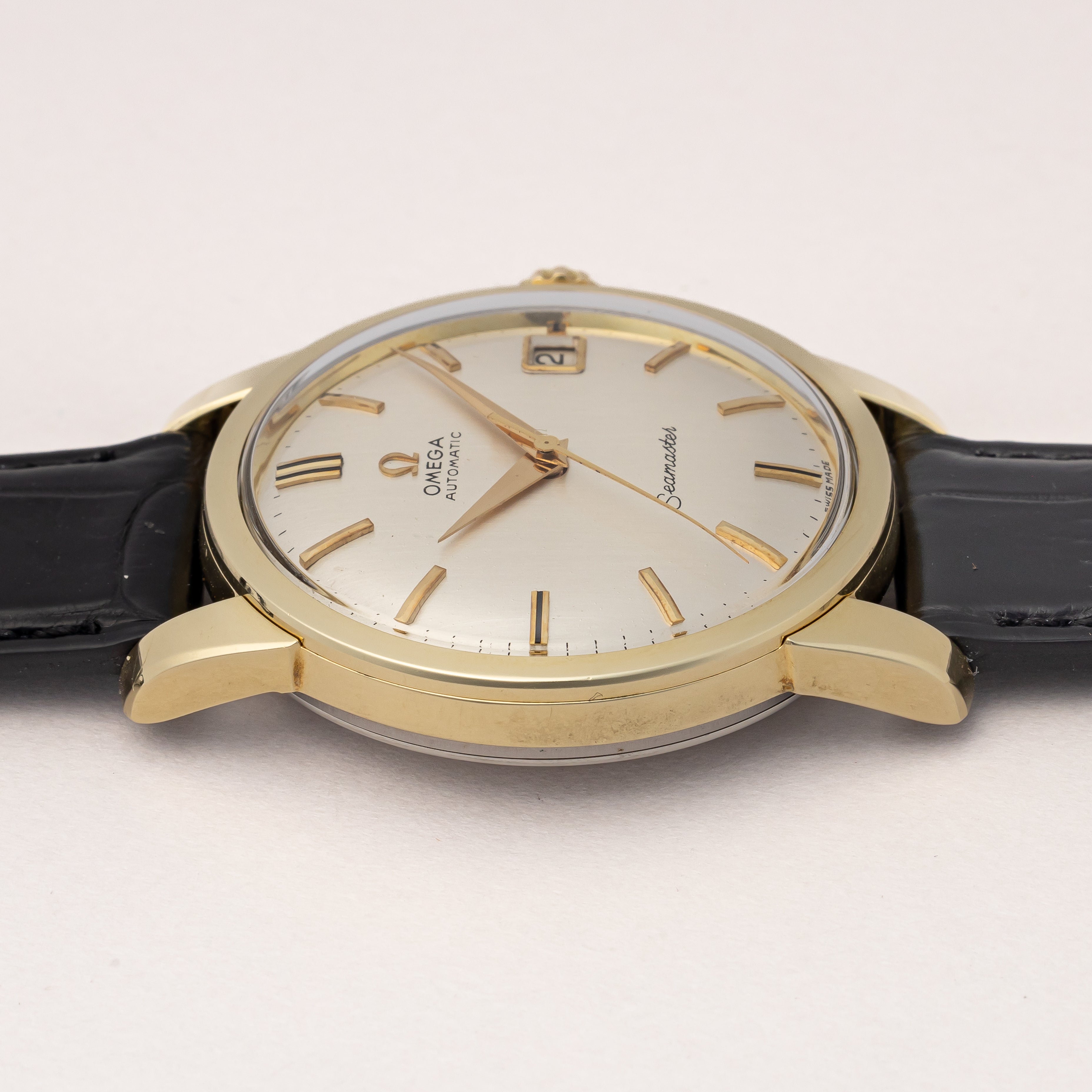 オメガ シーマスター トップゴールド 1963年製 Ref.166011 純正ベルト、尾錠付き