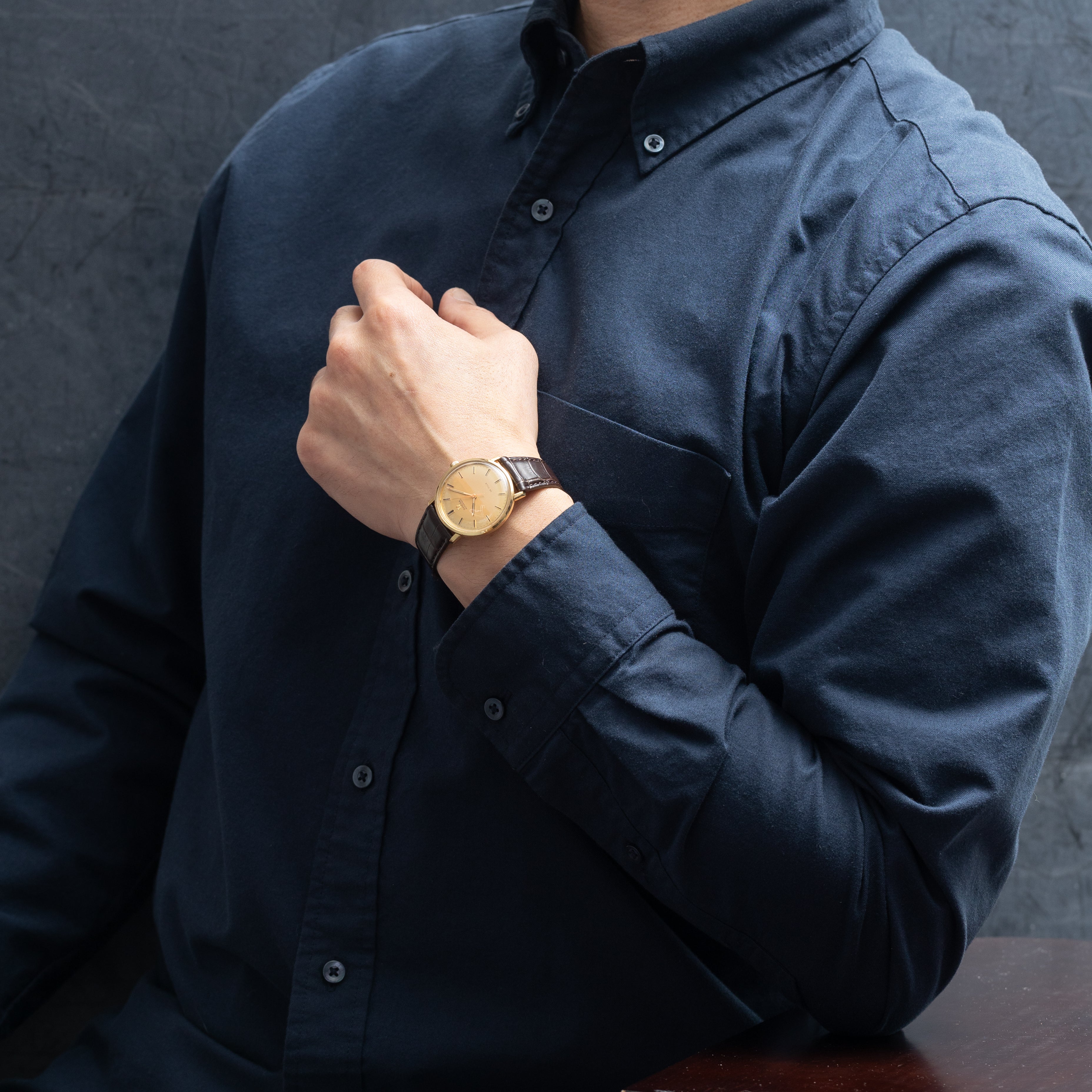 オメガ デ・ヴィル 18金無垢ラウンドケース オートマチック 1960年代