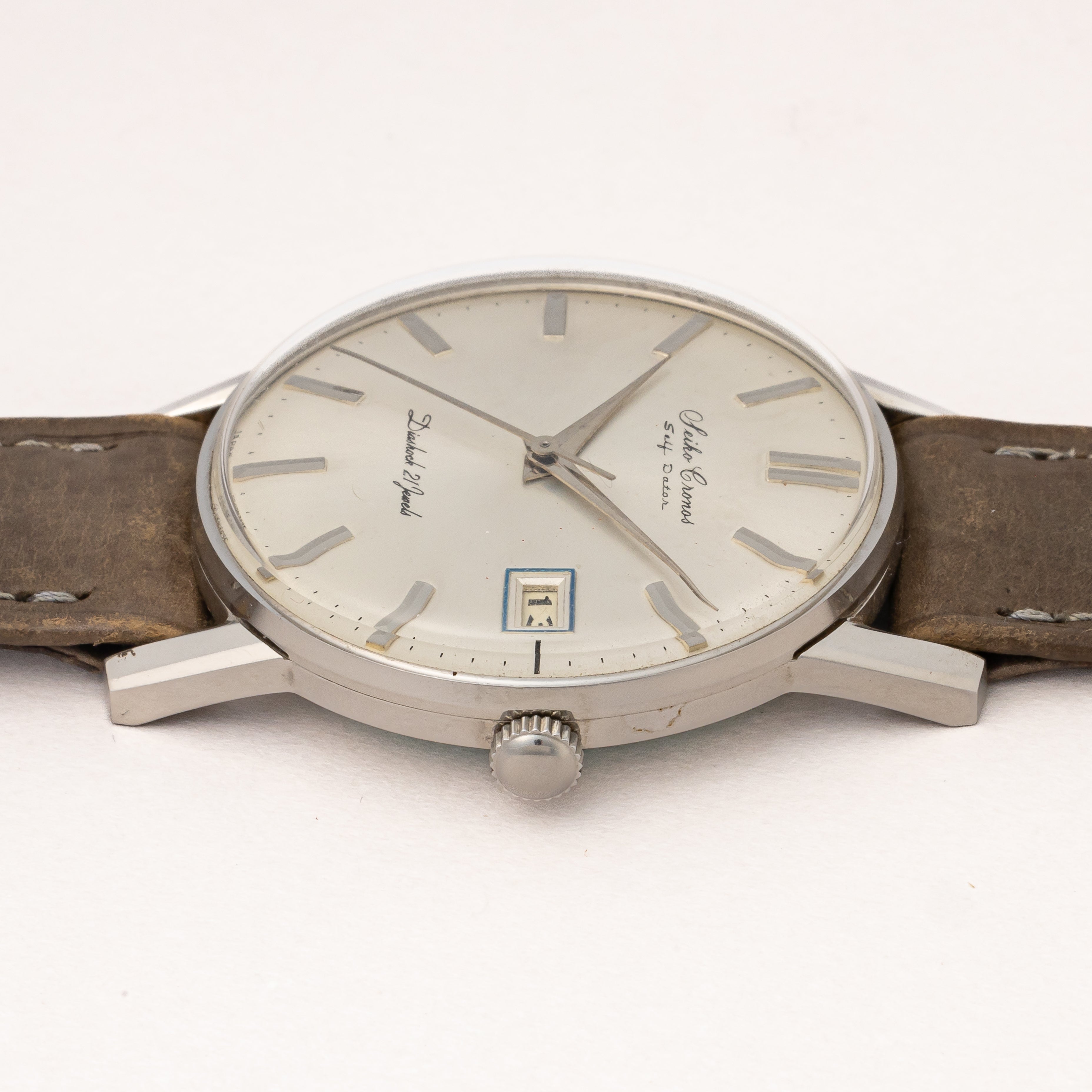 セイコー クロノス セルフデーター 1962年製 美品 箱、冊子、タグ付き