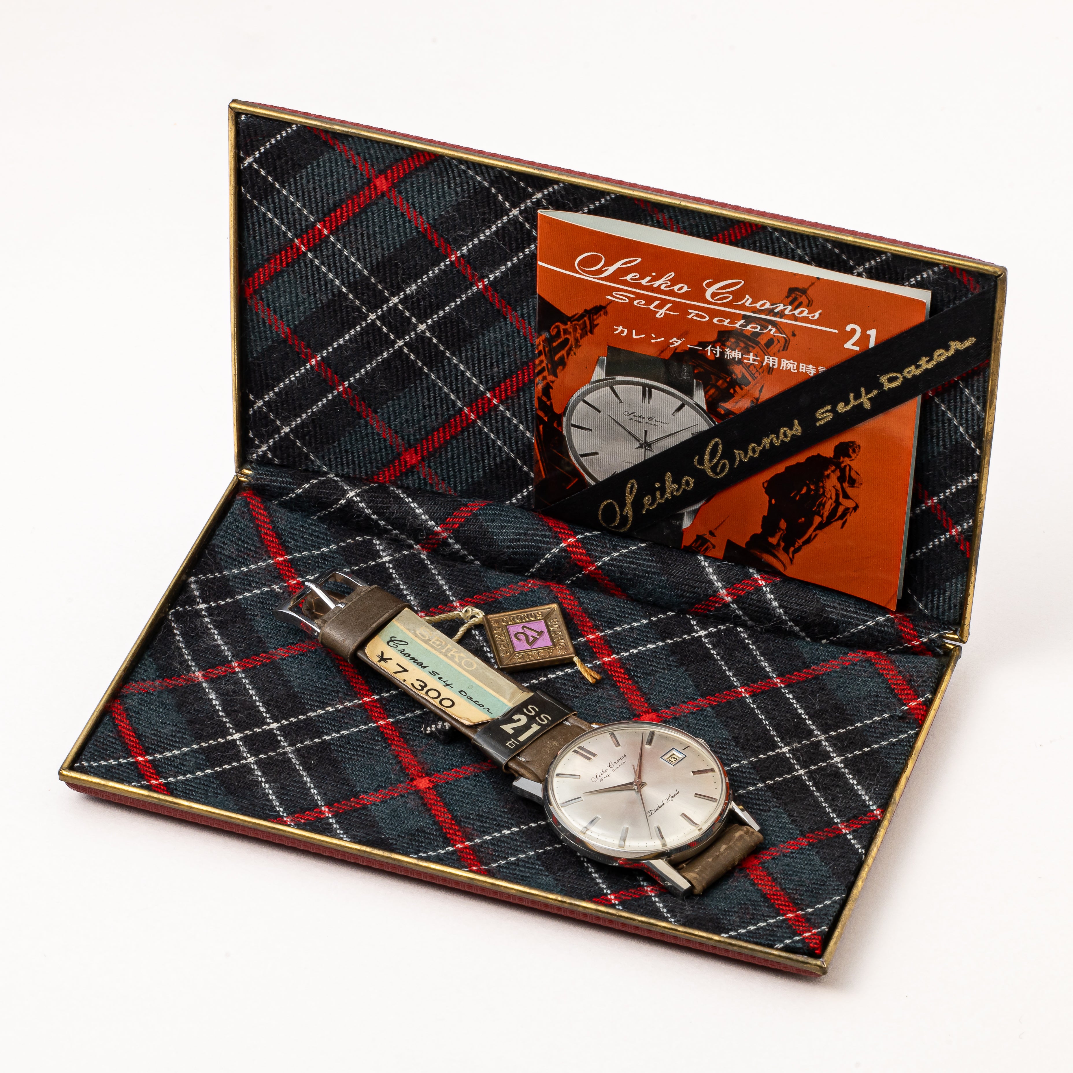 セイコー クロノス セルフデーター 1962年製 美品 箱、冊子、タグ付き