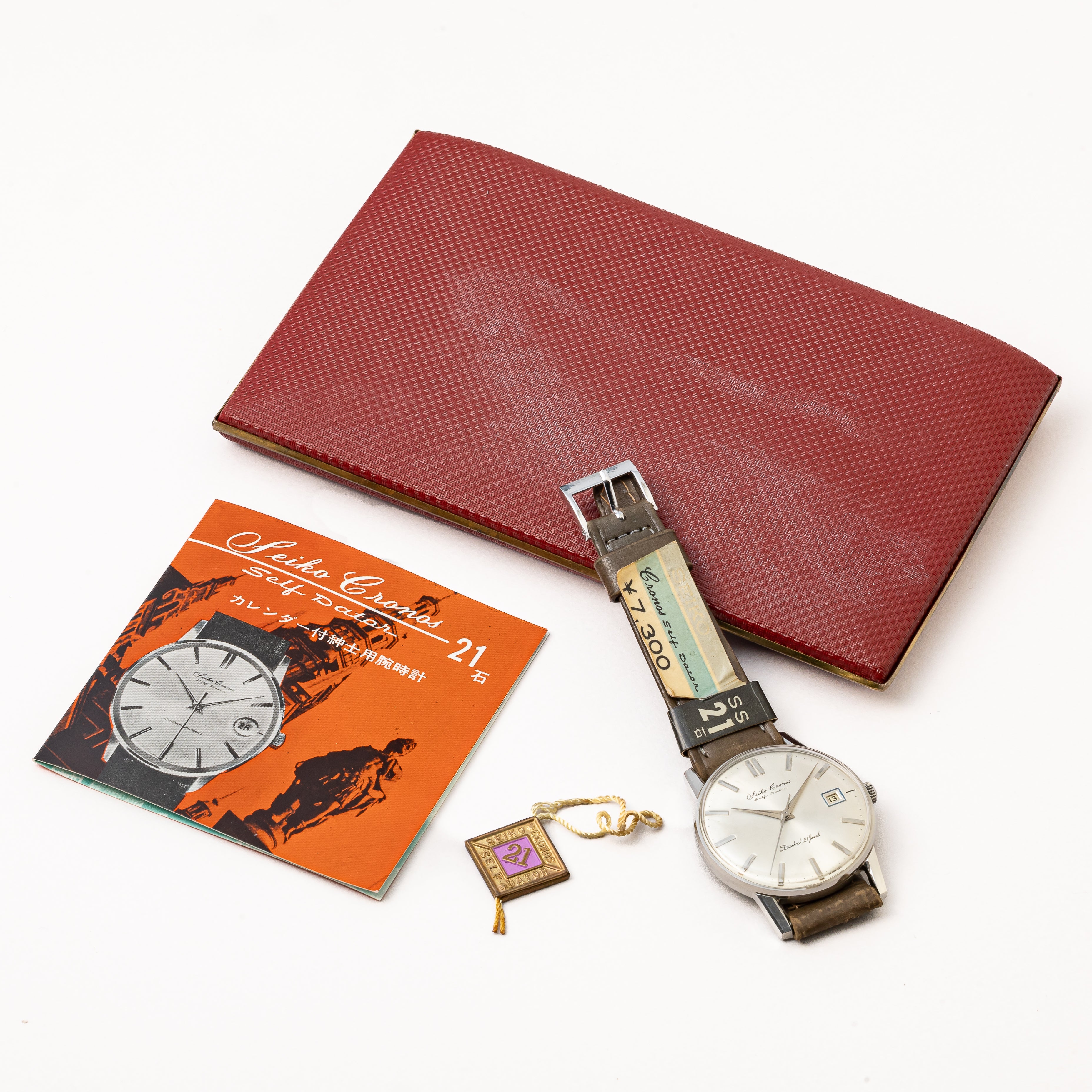セイコー クロノス セルフデーター 1962年製 美品 箱、冊子、タグ付き