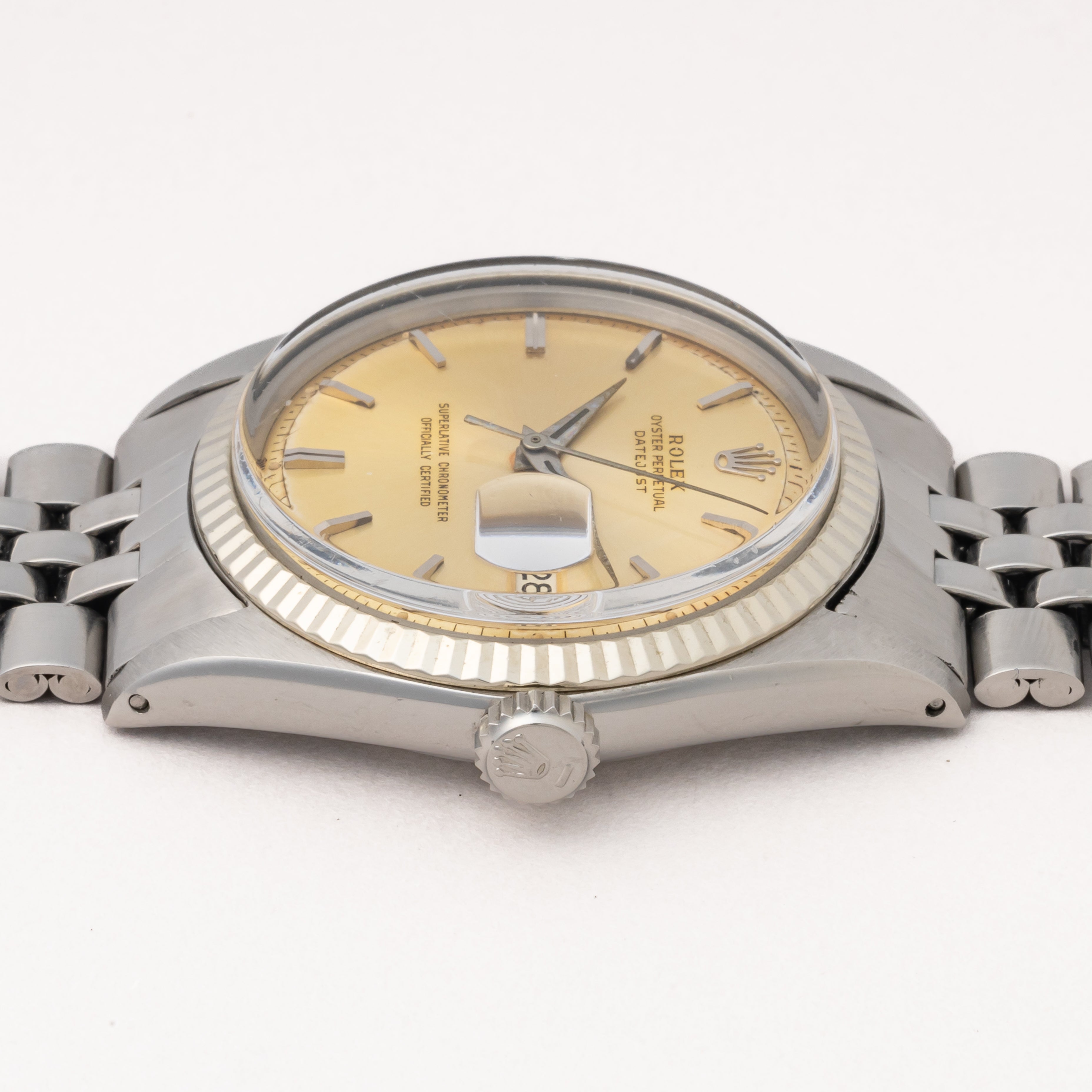 ロレックス デイトジャスト 1963年製 Ref.1601 WGベゼル ドーフィンハンド