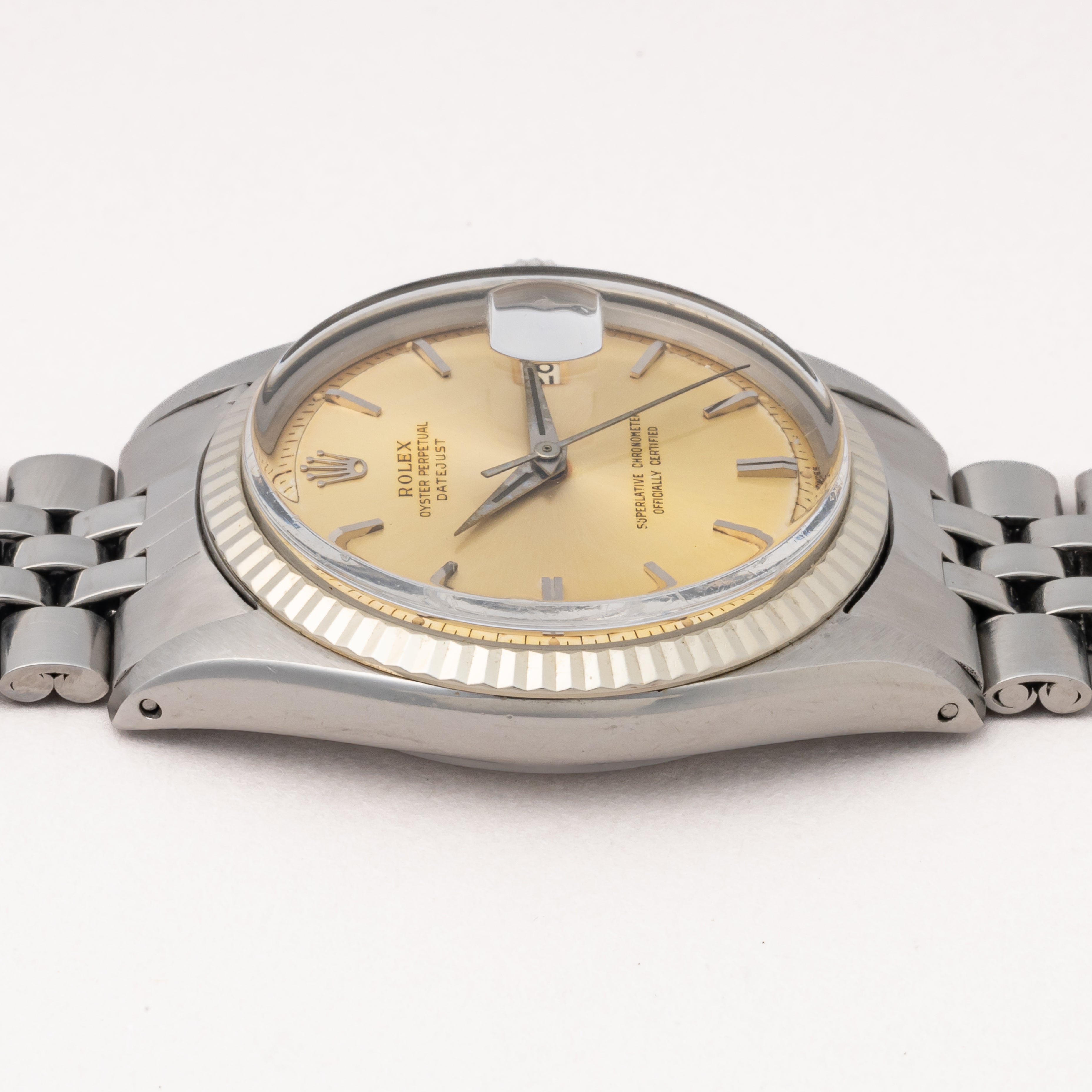 ロレックス デイトジャスト 1963年製 Ref.1601 WGベゼル ドーフィンハンド