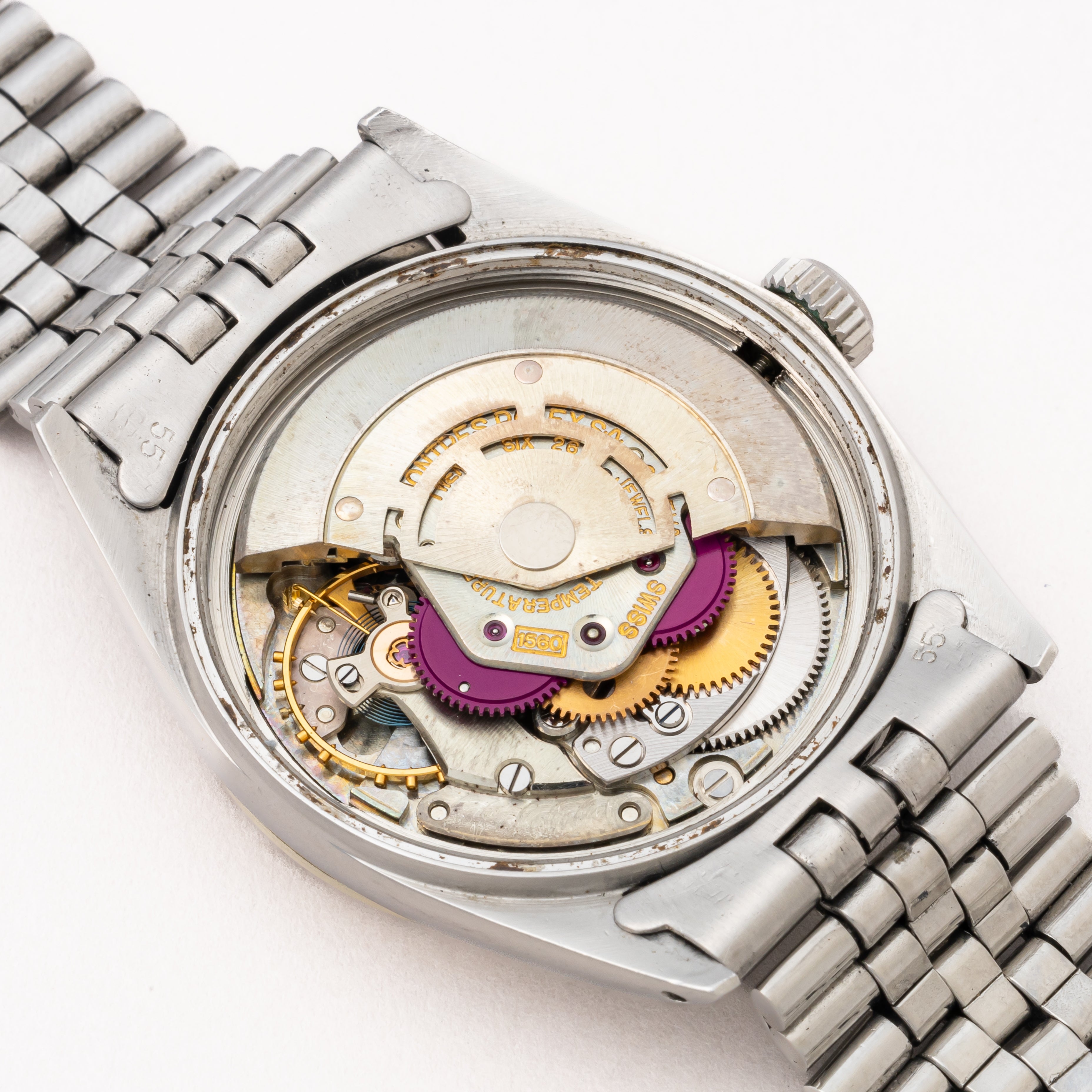 ロレックス デイトジャスト 1963年製 Ref.1601 WGベゼル ドーフィンハンド