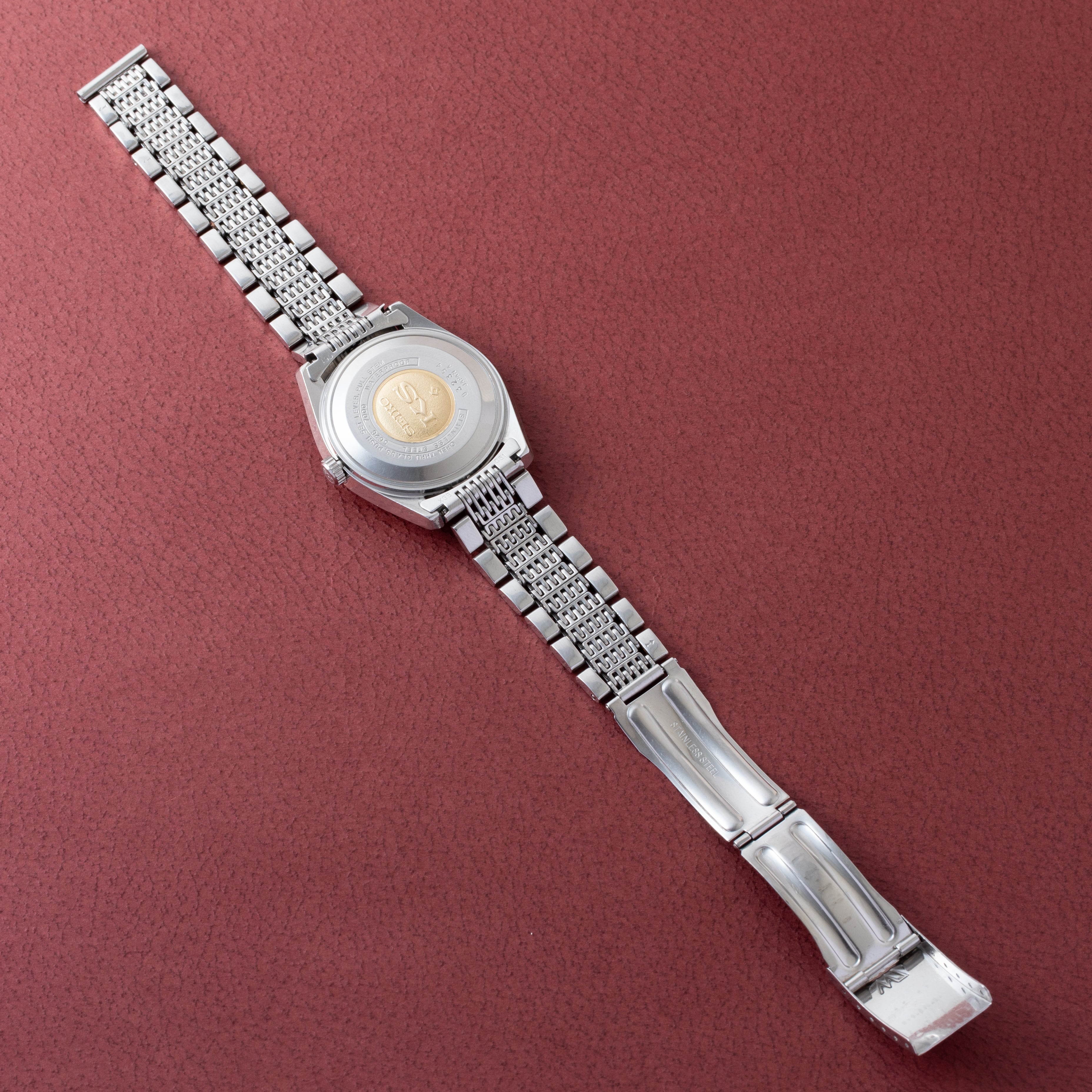 お得在庫あSEIKO　キングセイコー　ハイビーム　自動巻き　メンズ腕時計（487）45-7000　25石　稼動品　アンティーク　シルバー その他