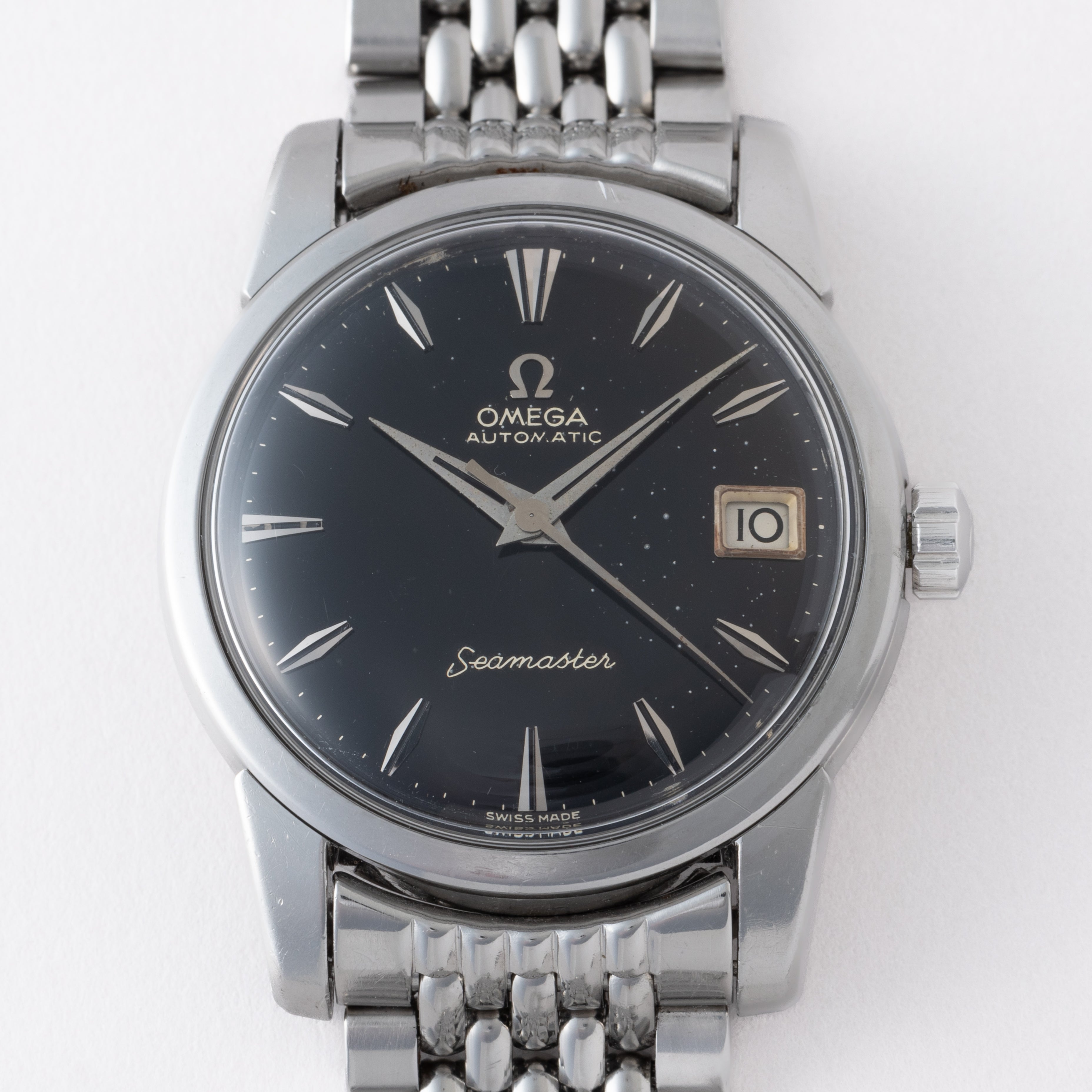 オメガ シーマスター 1958年製 オリジナルブラックギルドダイヤル Ref.2849 箱付き 純正ブレス