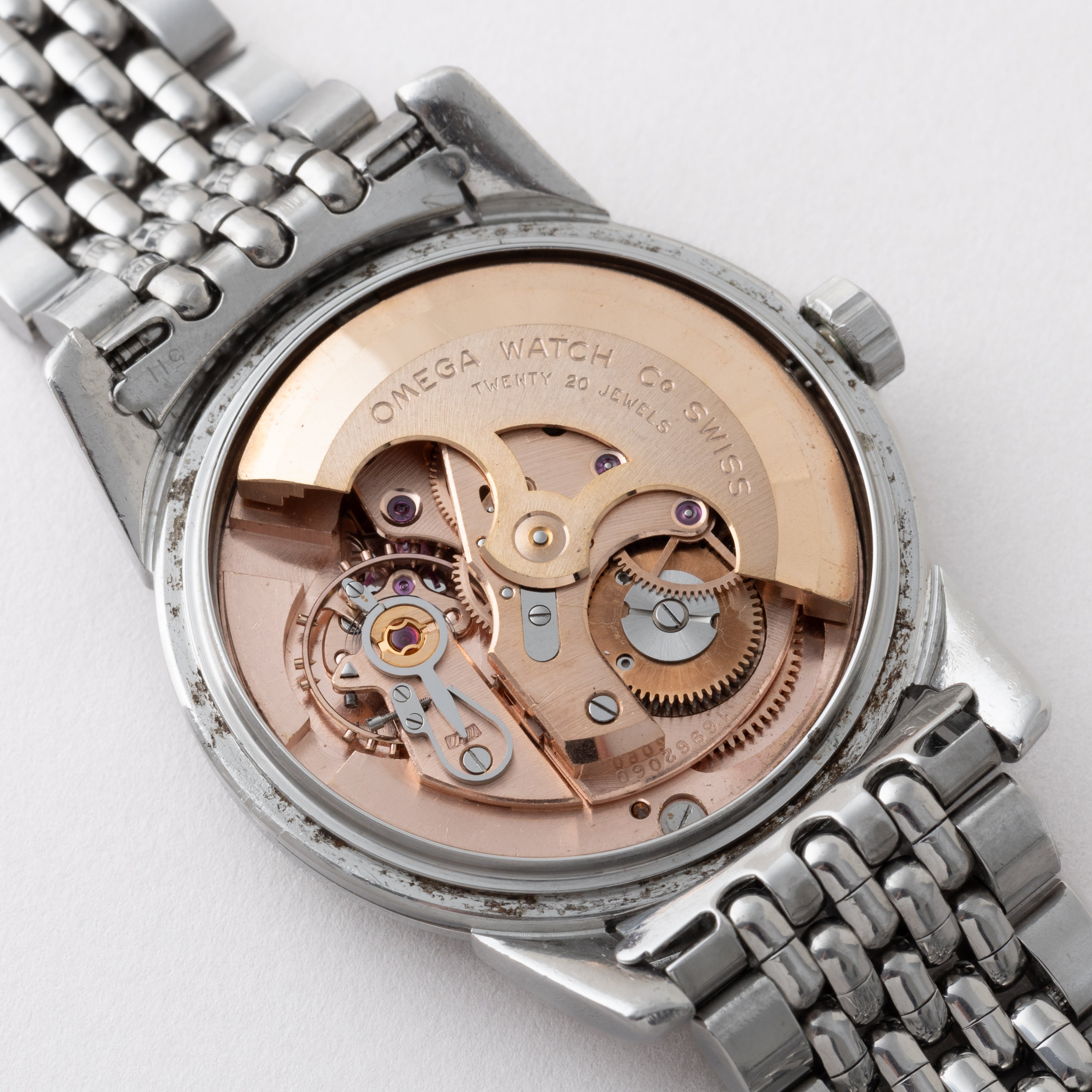 オメガ シーマスター 1958年製 オリジナルブラックギルドダイヤル Ref.2849 箱付き 純正ブレス