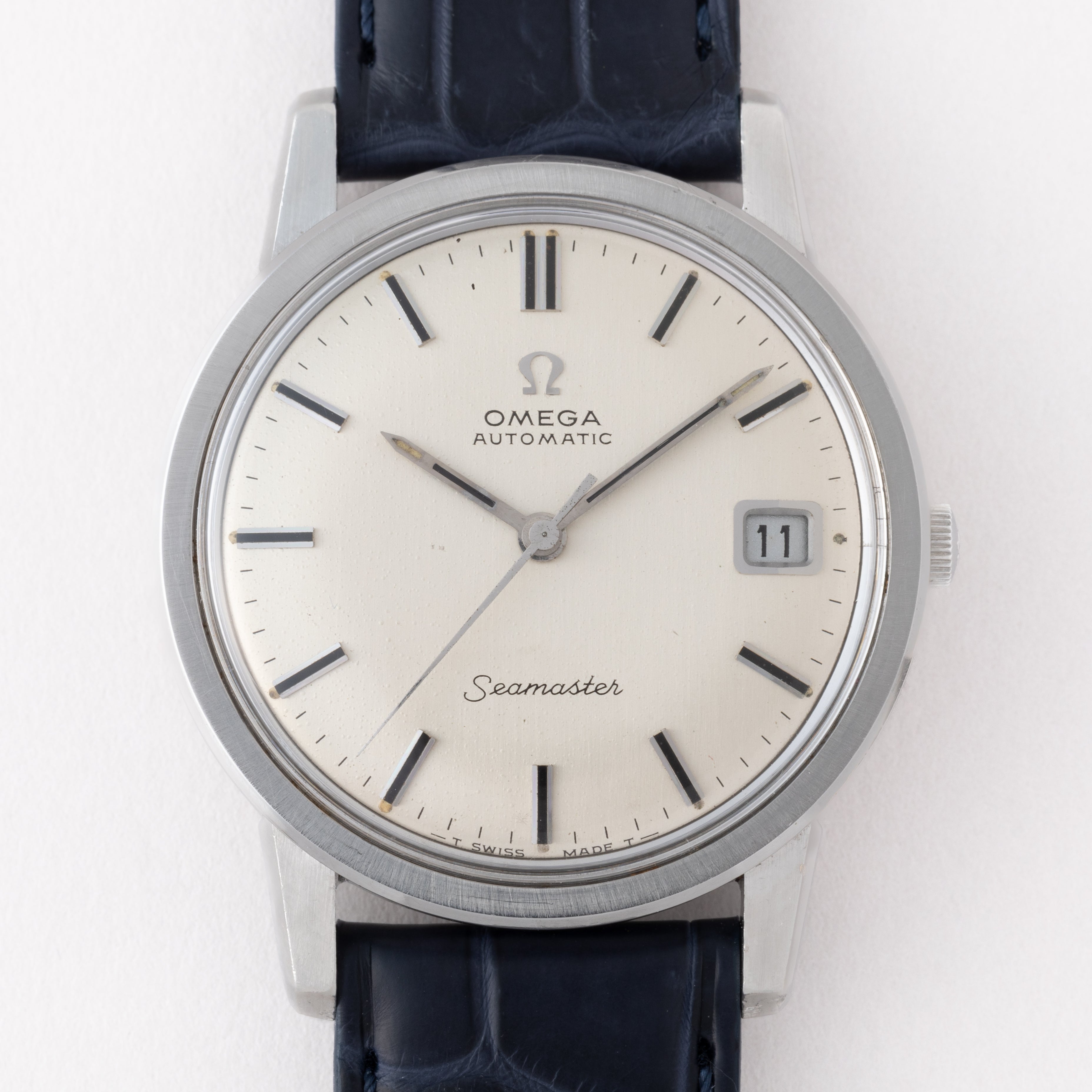 オメガ シーマスター 1968年製 ラウンドケース シルバーダイヤル Ref.166.003