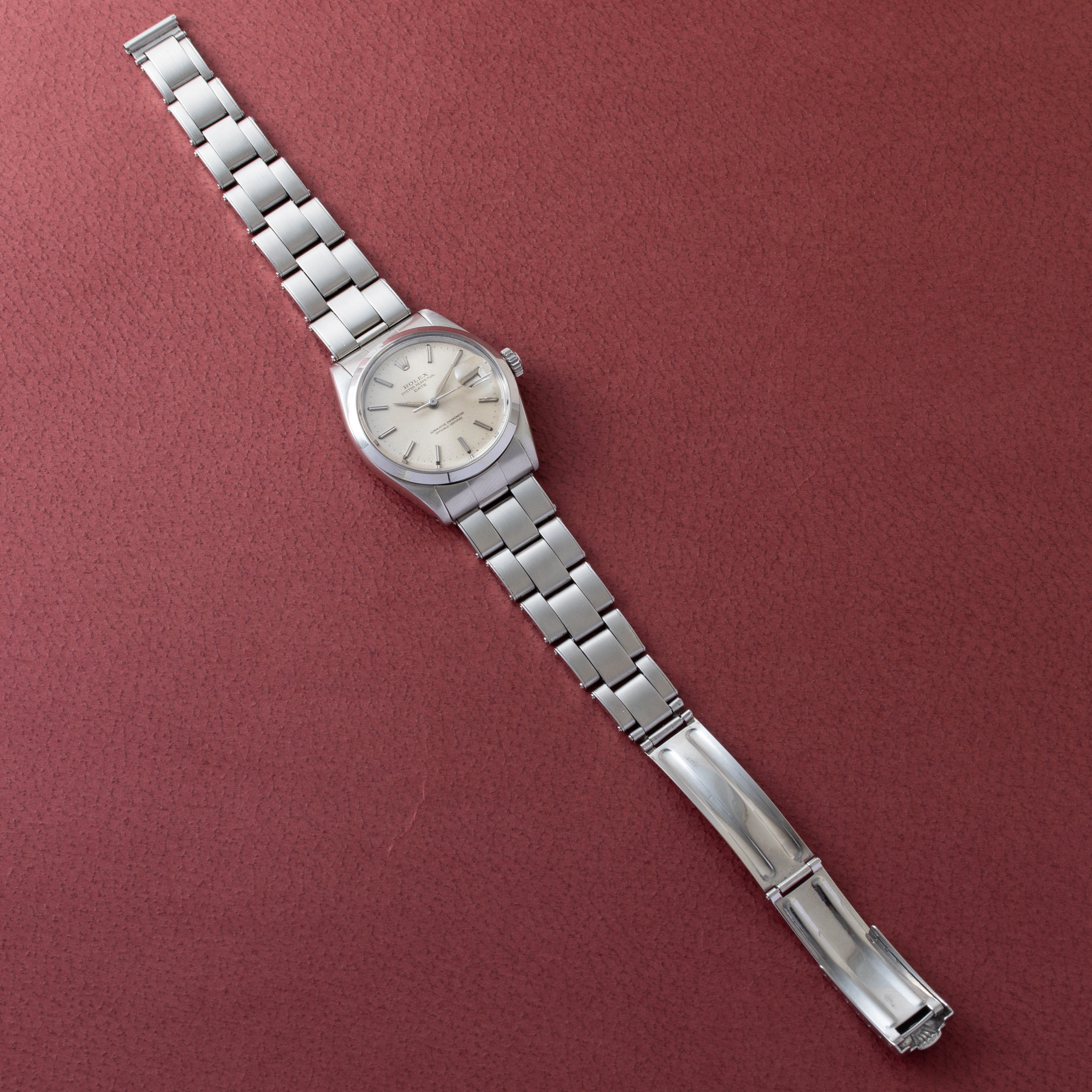ロレックス オイスターパーペチュアルデイト 1966年製 Ref.1500 シルバーダイヤル アルファハンド