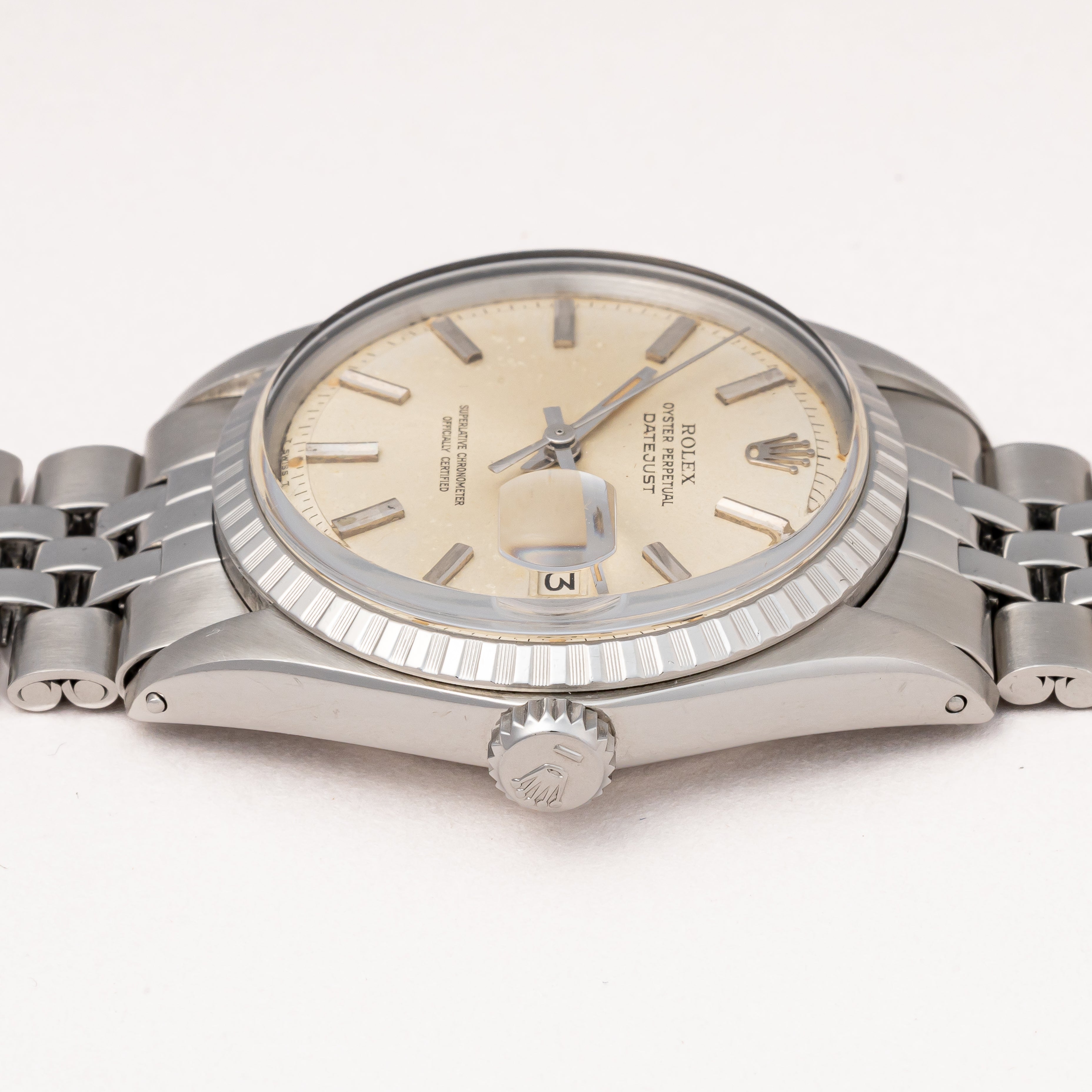 ロレックス デイトジャスト 1968年製 Ref.1603 シルバーダイヤル エングレーブドベゼル