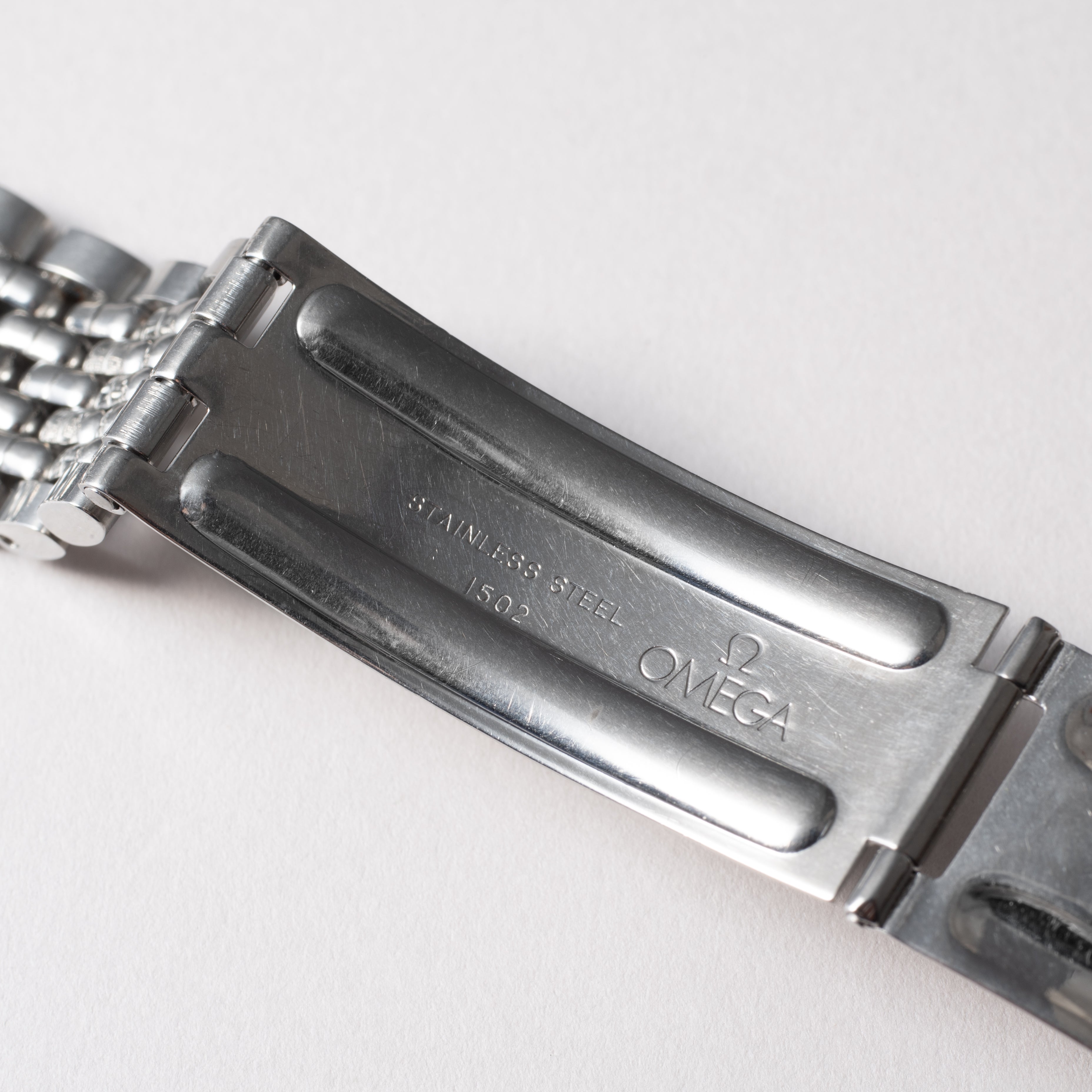 OH済 オメガ シーマスター クロスライン ドルフィン針 純正ライスブレス AT OH済 オメガ シーマスター クロスライン ドルフィン針 純正