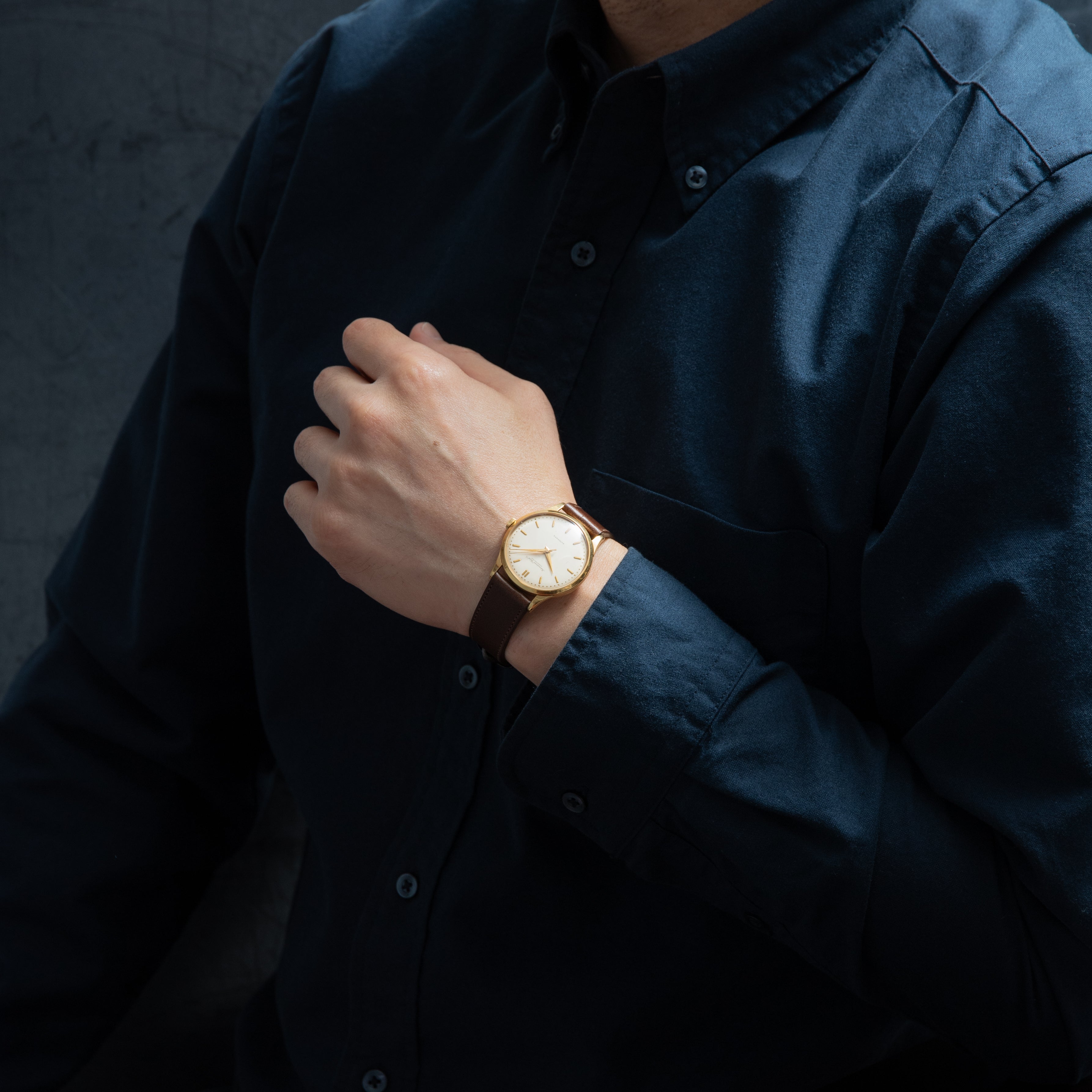 IWC 18金無垢ラウンドケース 1960年製/昭和35年製  ペラトン式自動巻Cal.853