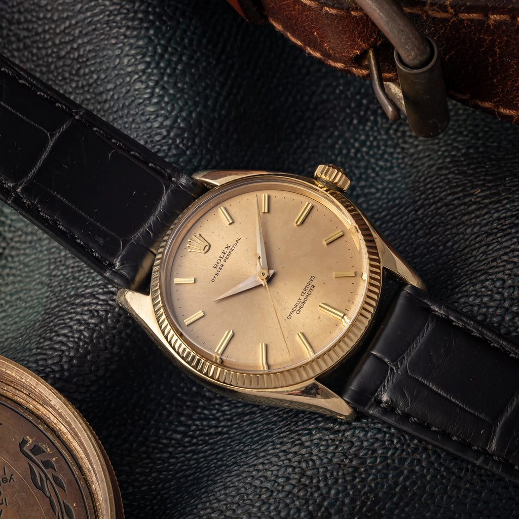 ロレックス 1959年製 オイスター パーペチュアル 14金無垢 Ref