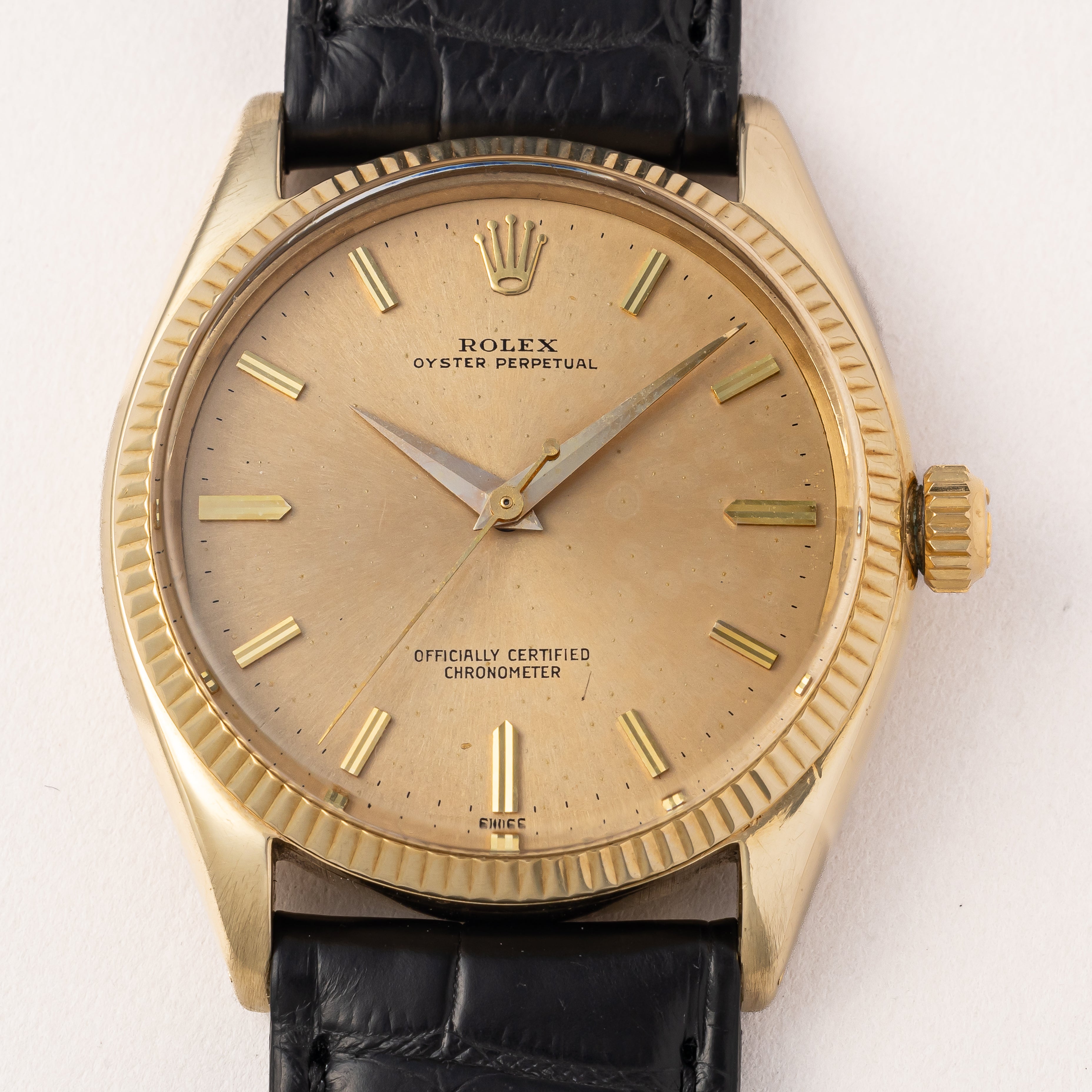 ロレックス 1959年製 オイスター パーペチュアル 14金無垢 Ref.6567 Cal.1030ノンデイト