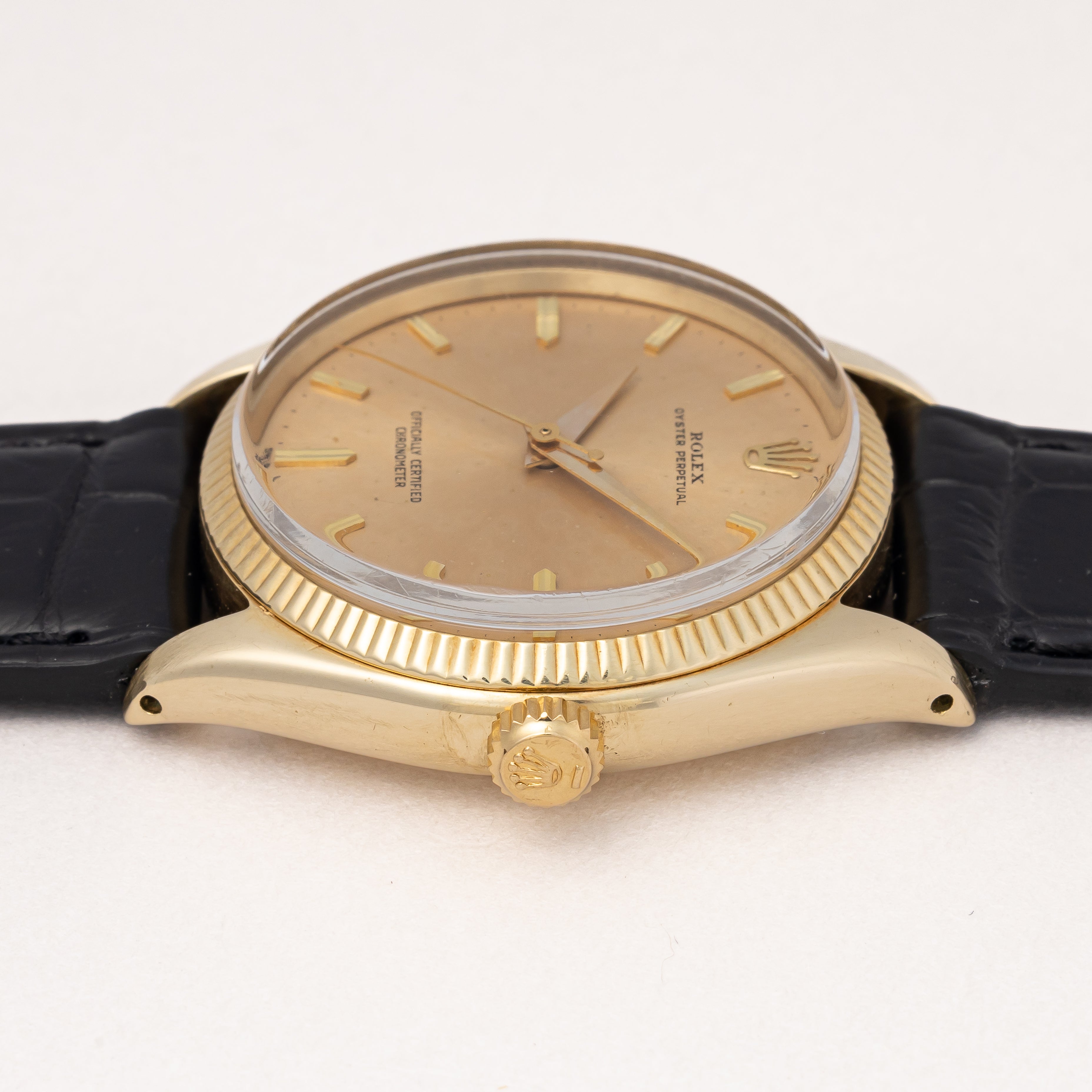 ロレックス 1959年製 オイスター パーペチュアル 14金無垢 Ref.6567 Cal.1030ノンデイト