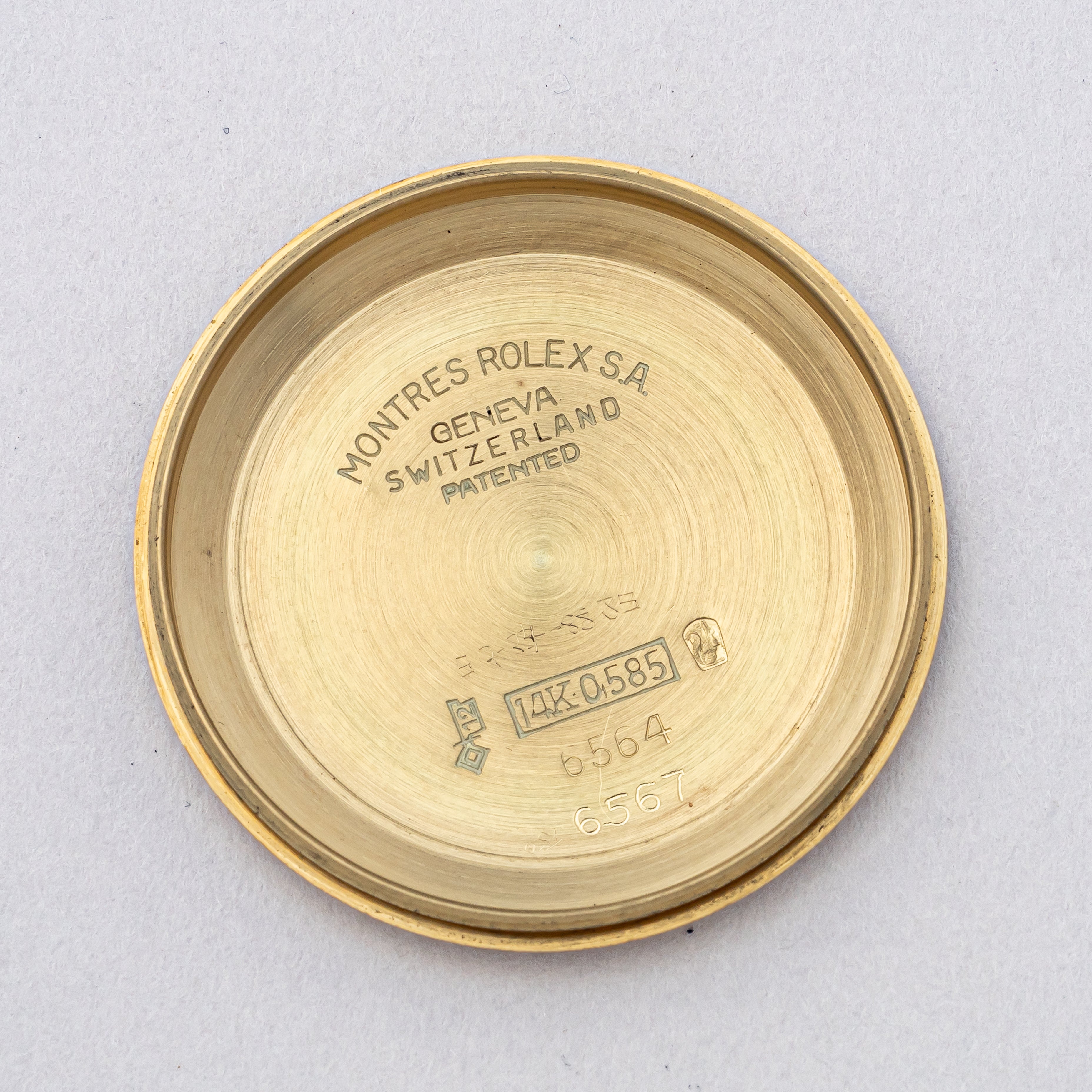 ロレックス 1959年製 オイスター パーペチュアル 14金無垢 Ref.6567 Cal.1030ノンデイト