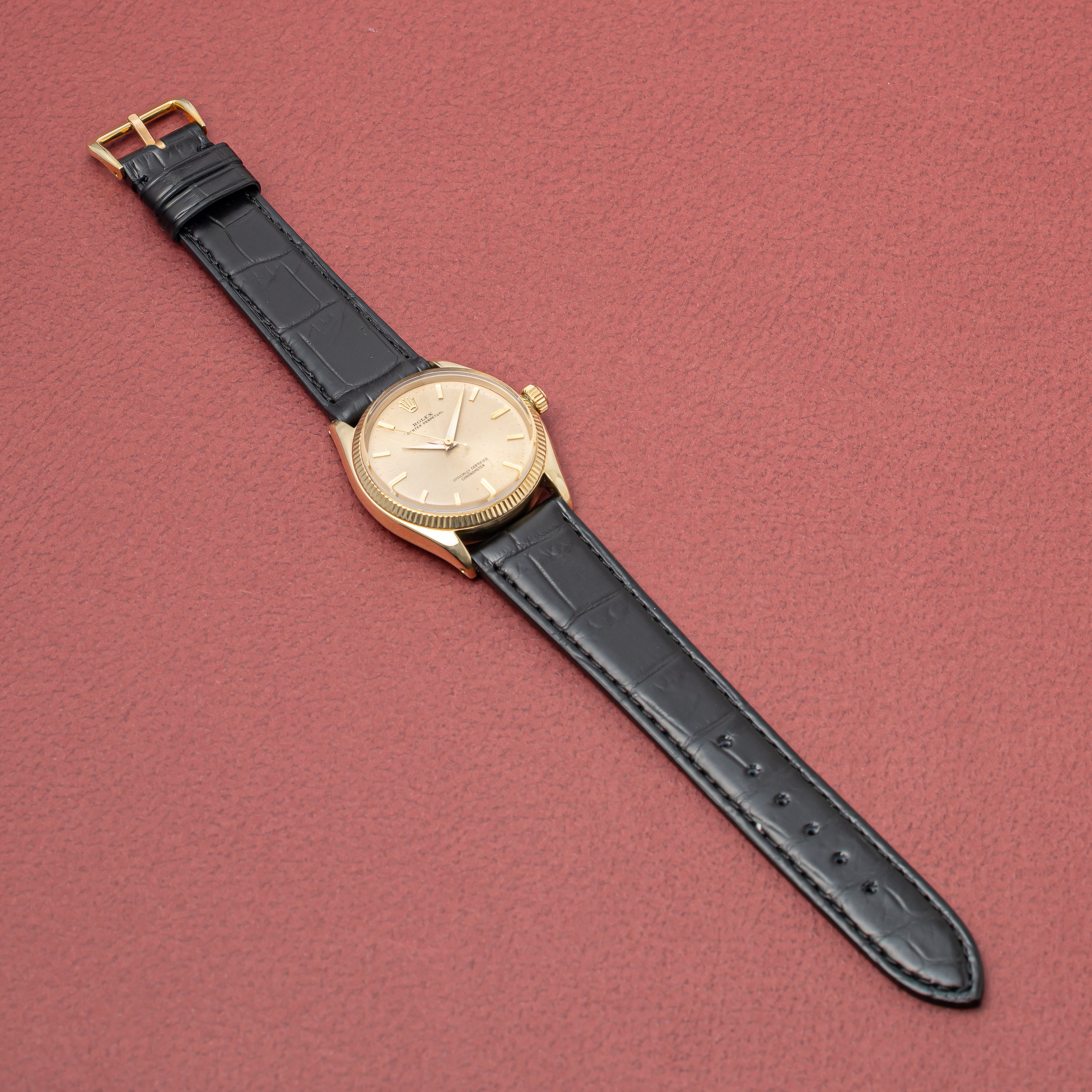ロレックス 1959年製 オイスター パーペチュアル 14金無垢 Ref.6567 Cal.1030ノンデイト