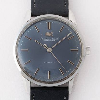 IWC 1967年製 ラウンドケース 自動巻き Ref.R810A Cal.854 ブルーダイヤル