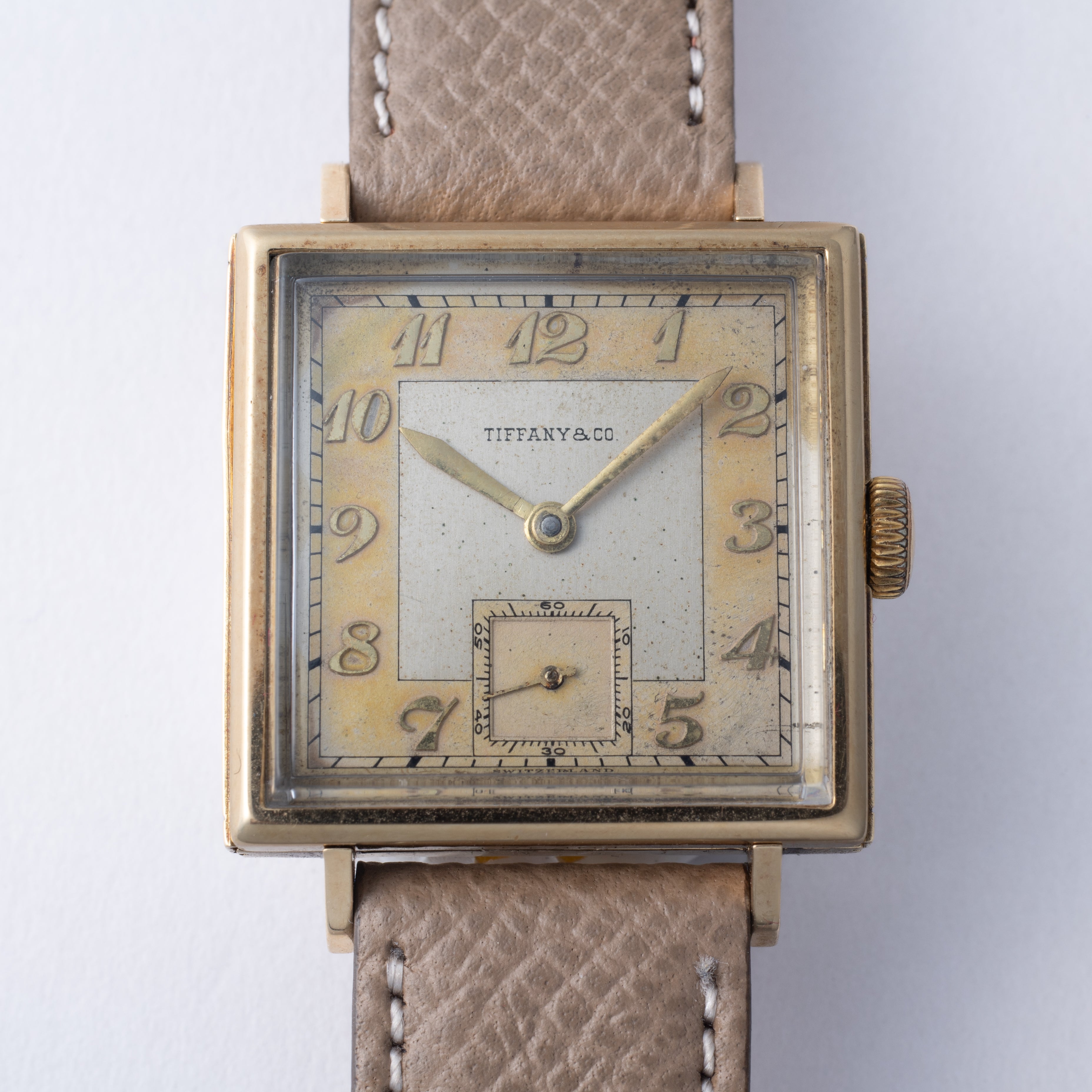 ティファニー 14金無垢FBケース モバード製 1930年代後半製 ブレゲインデックス