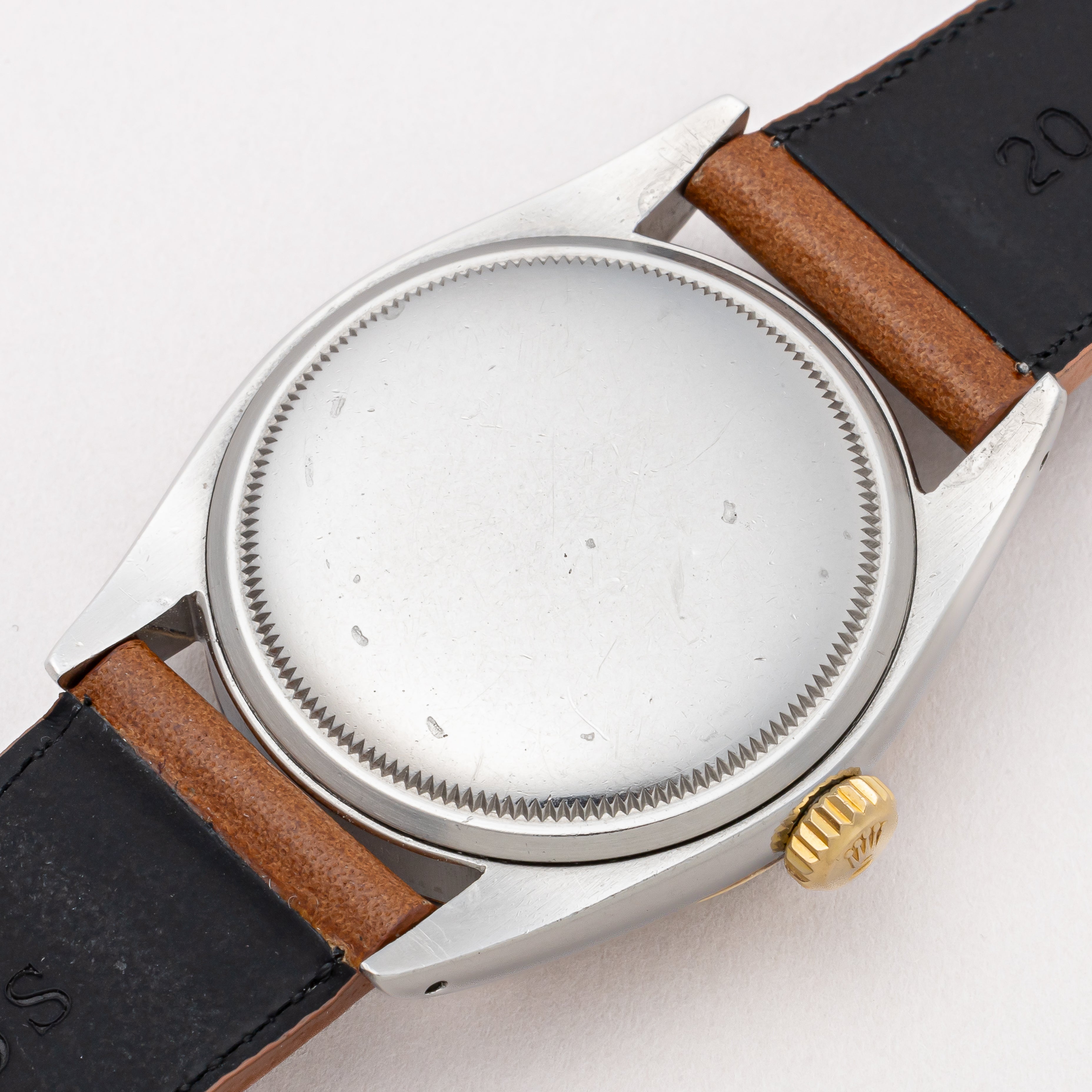 ロレックス デイトジャスト コンビ 1958年製 Ref.6605 アイボリーダイヤル 赤黒カレンダー